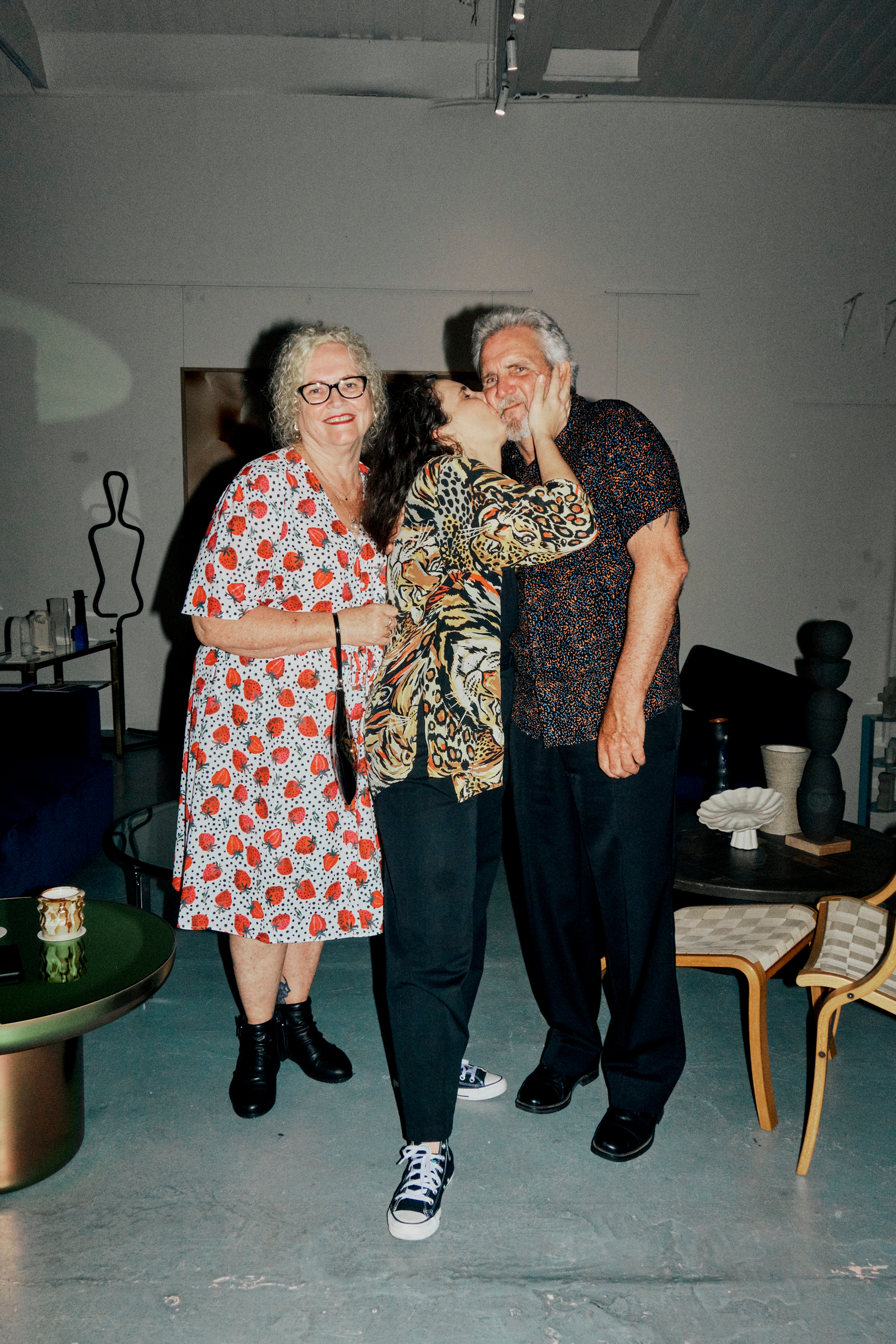 Shelley and her parents.