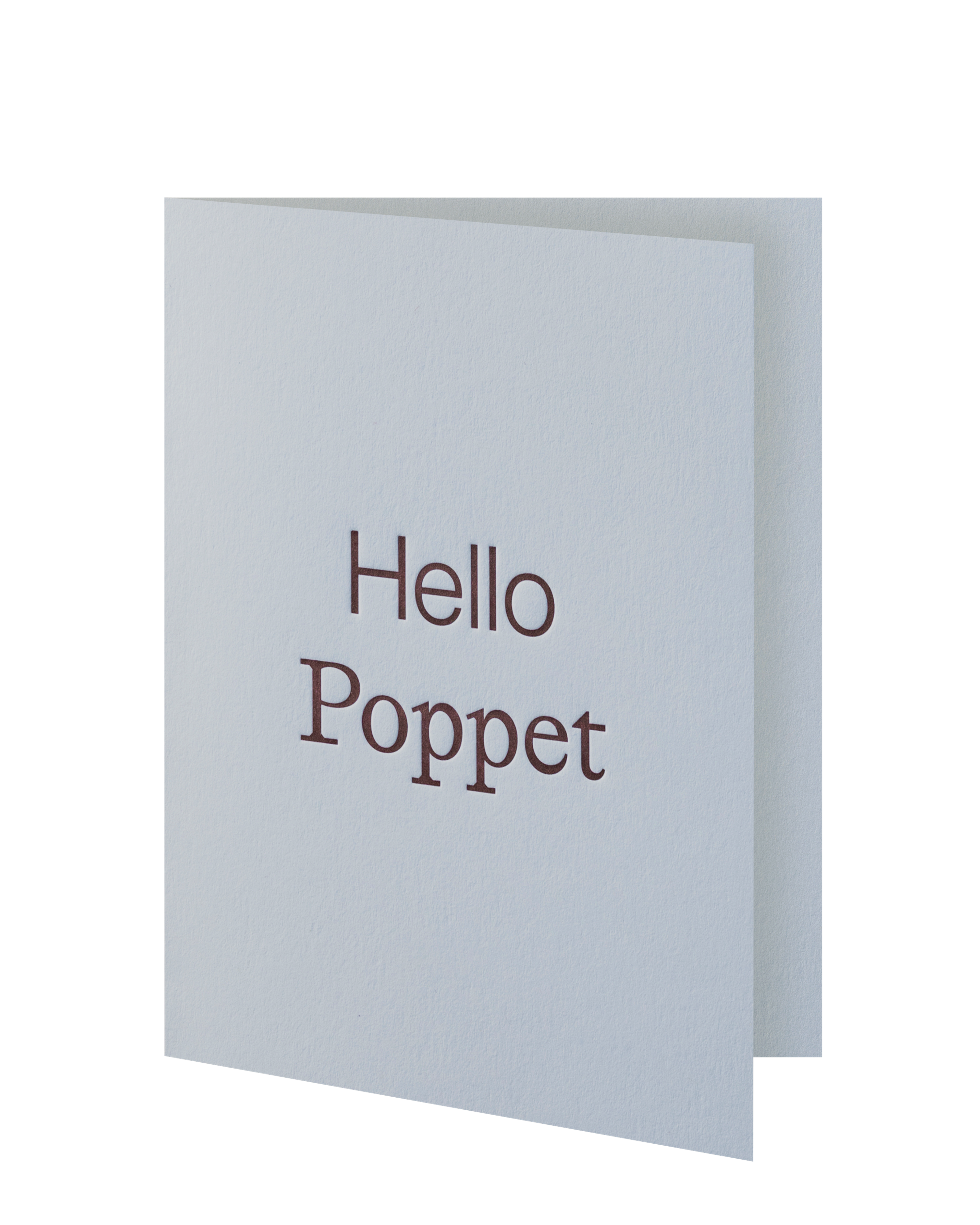 Greeting card slightly ajar