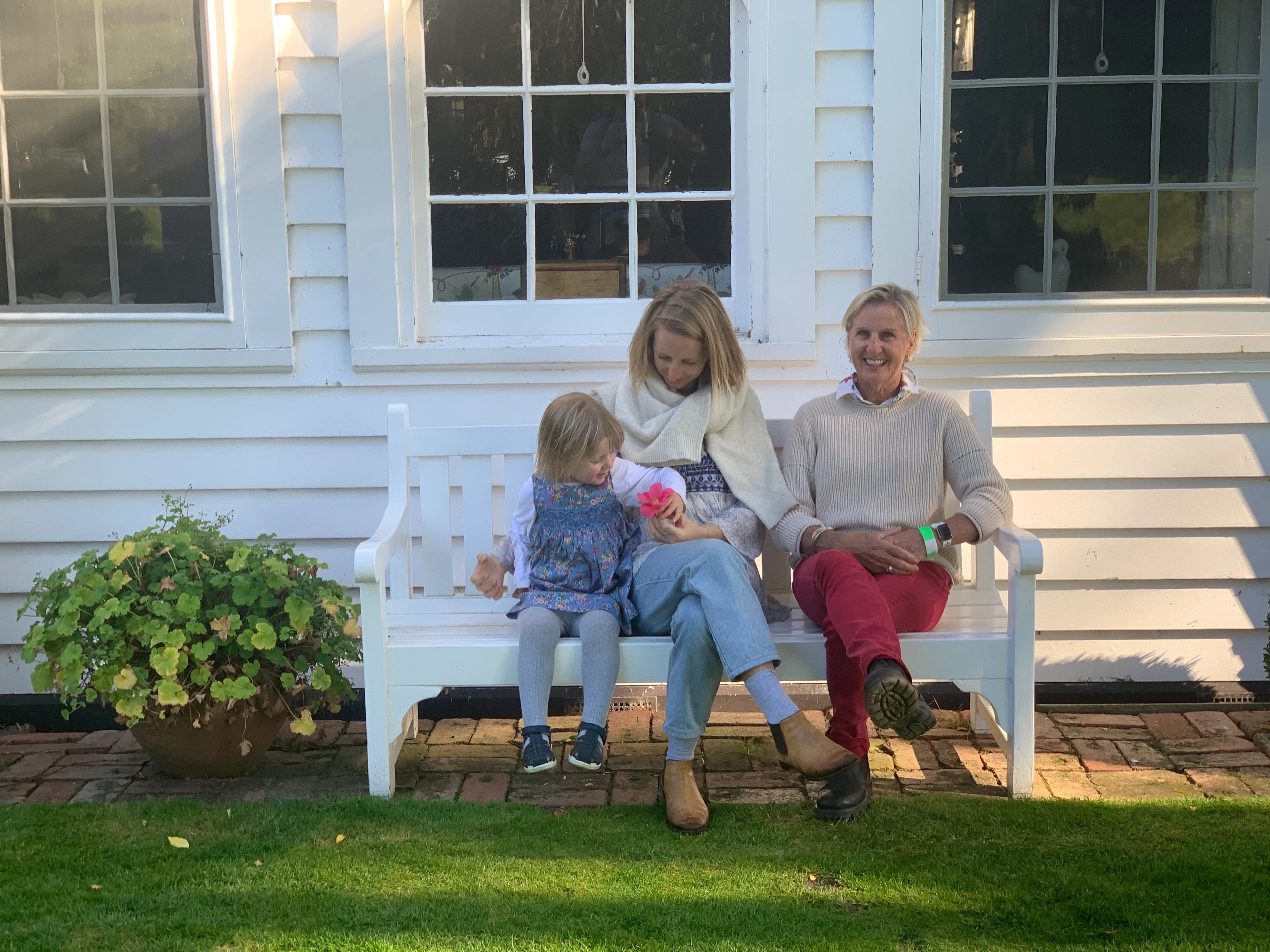 Sally, her mum and daughter Rose