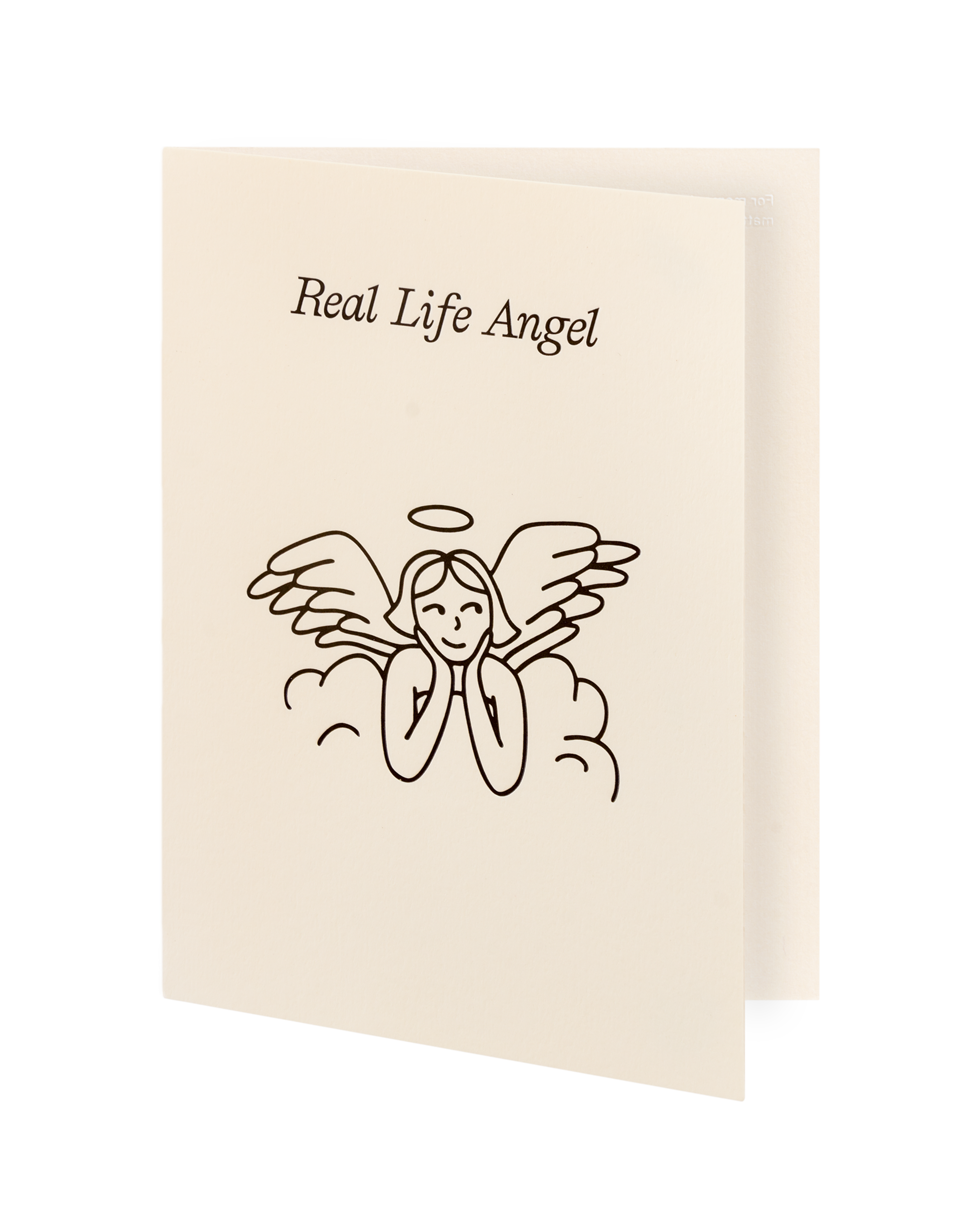 Greeting card slightly ajar