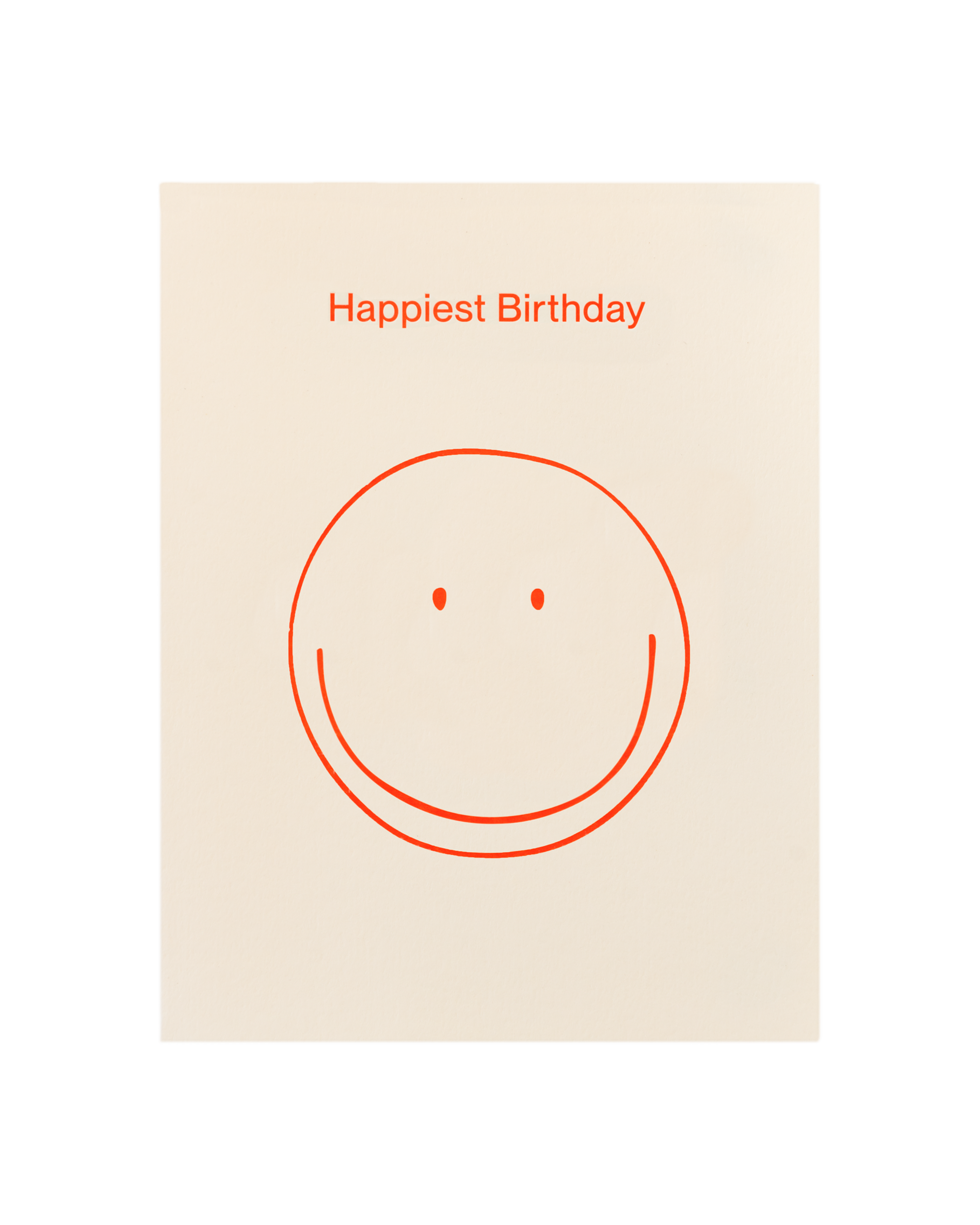 Front of greeting card