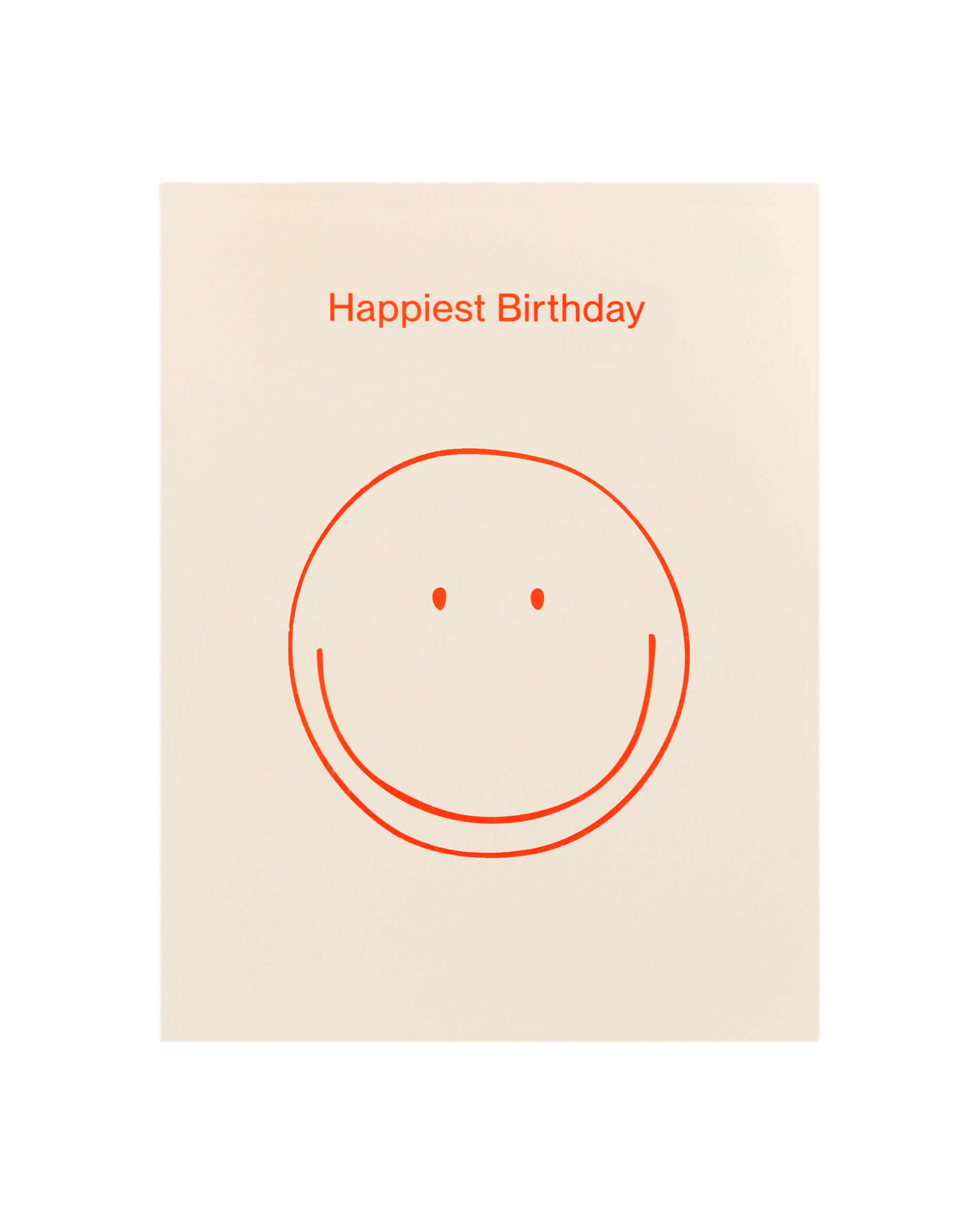 Front of greeting card
