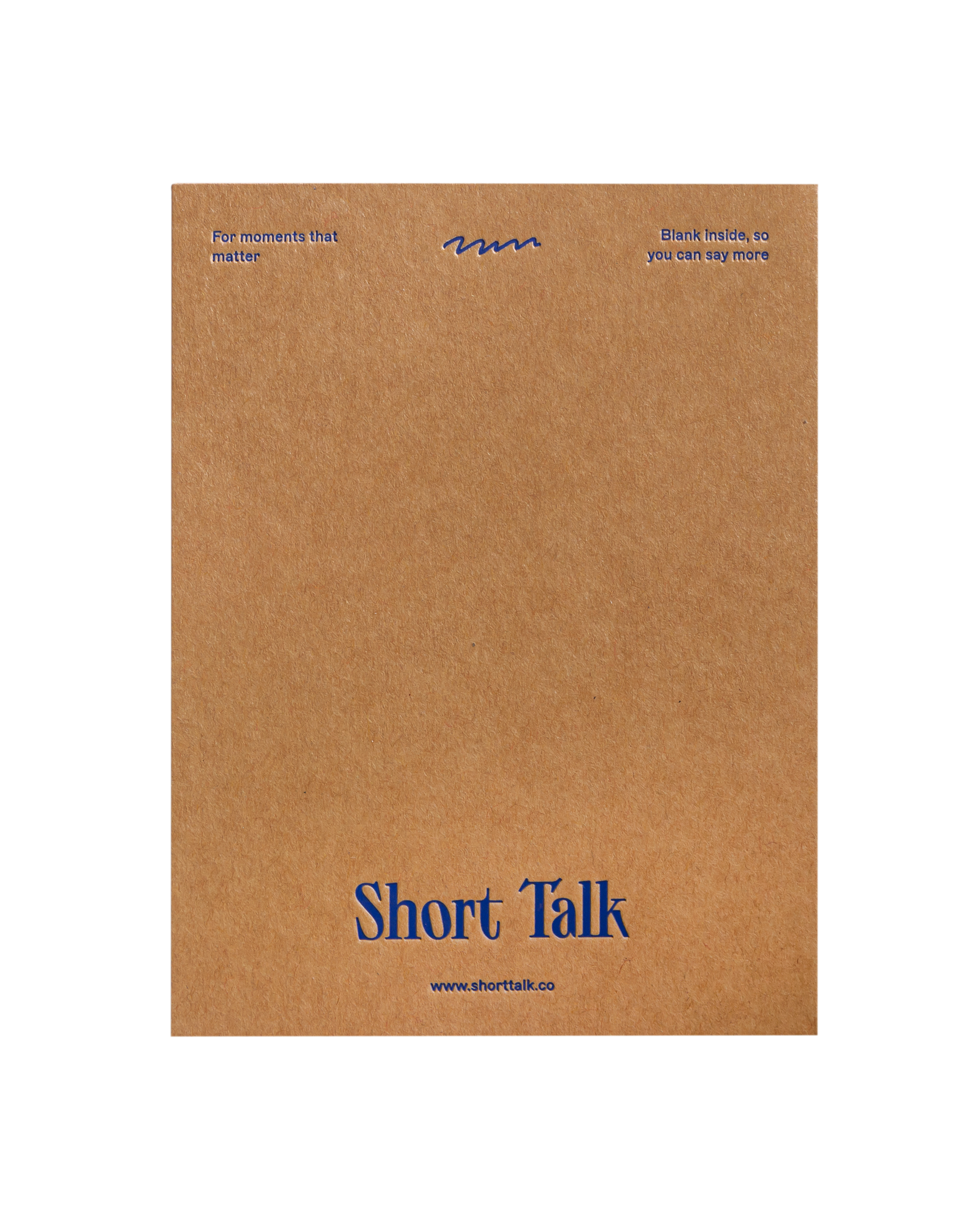 Back view of greeting card