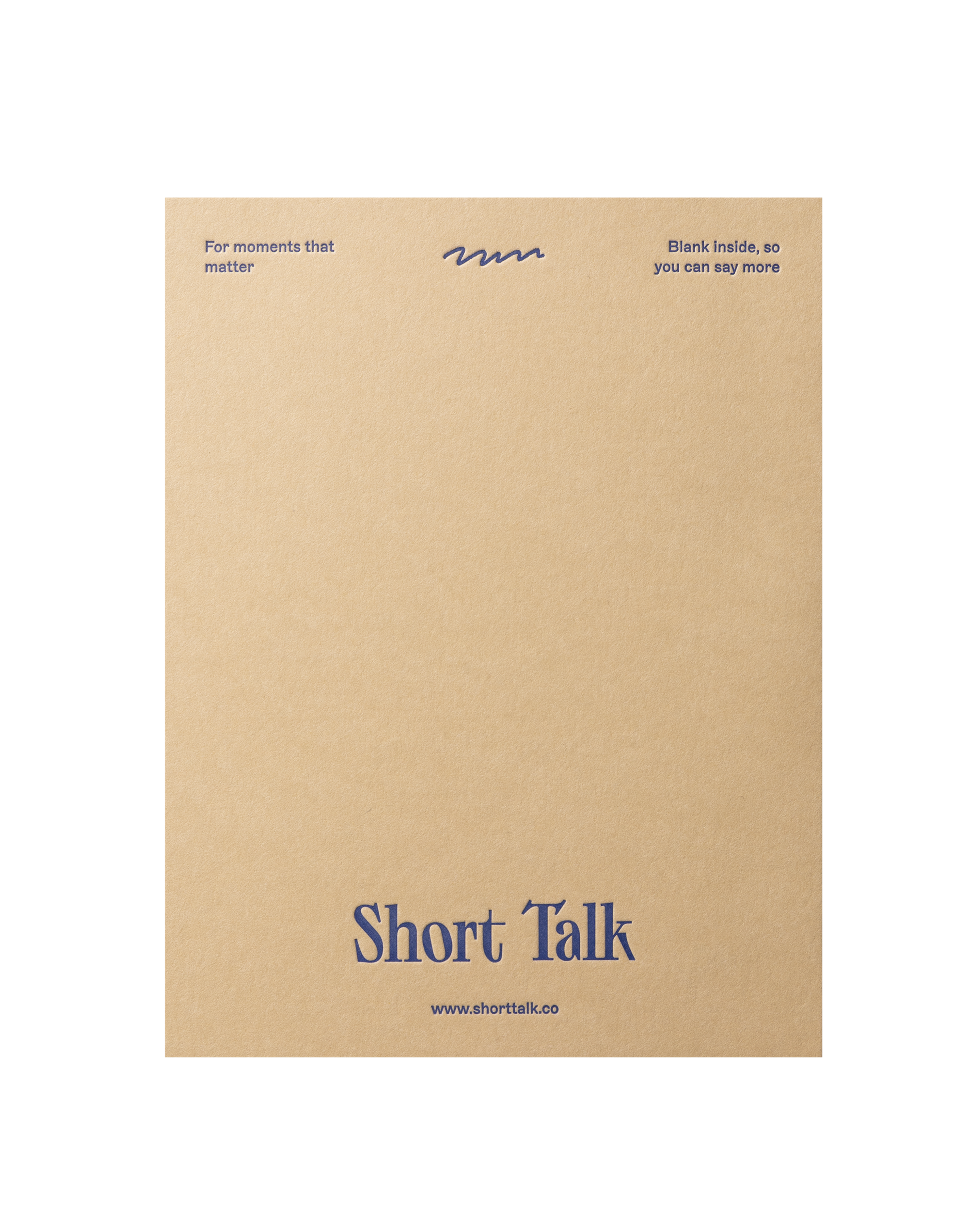 Back of greeting card