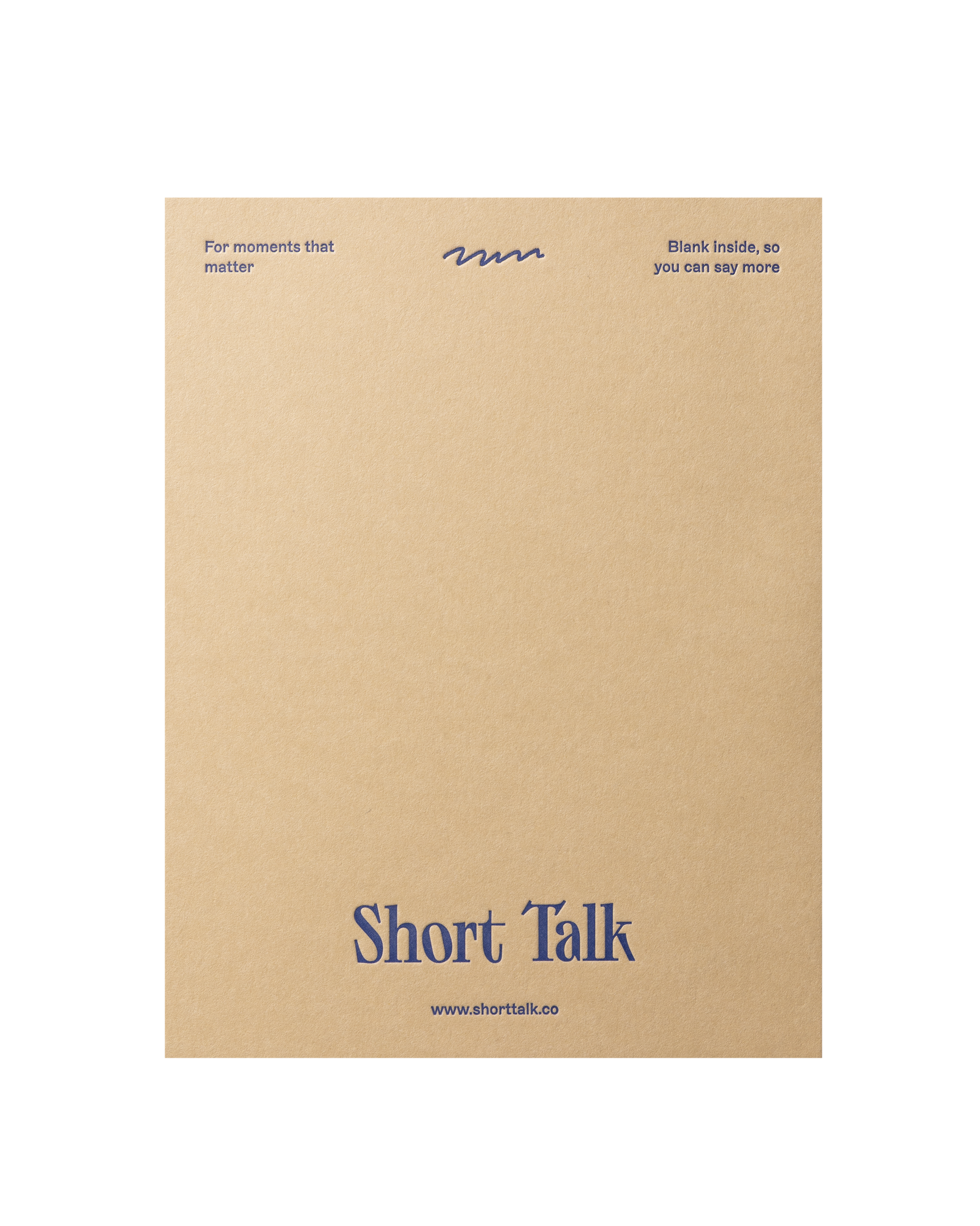 Back of greeting card