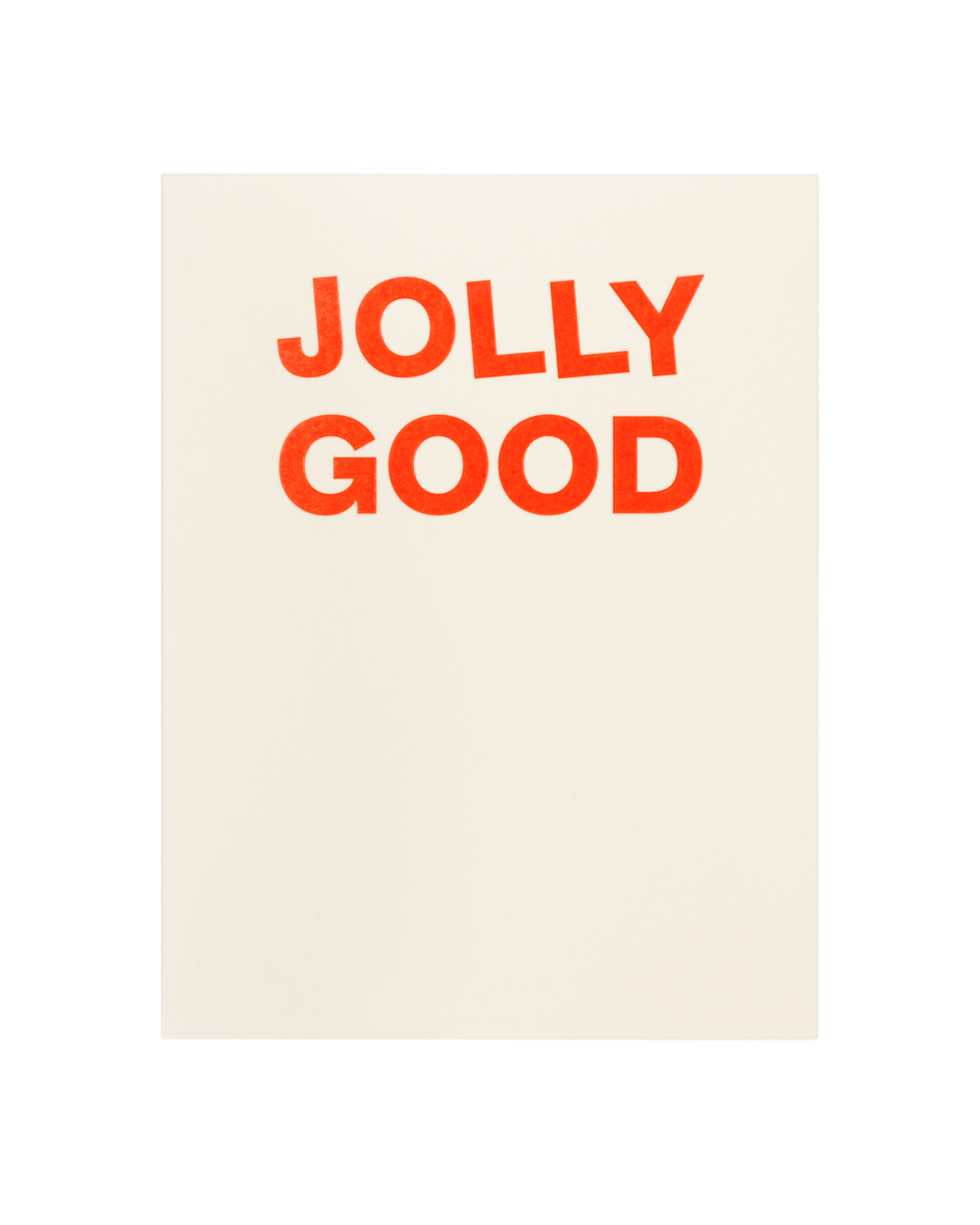 Front of greeting card