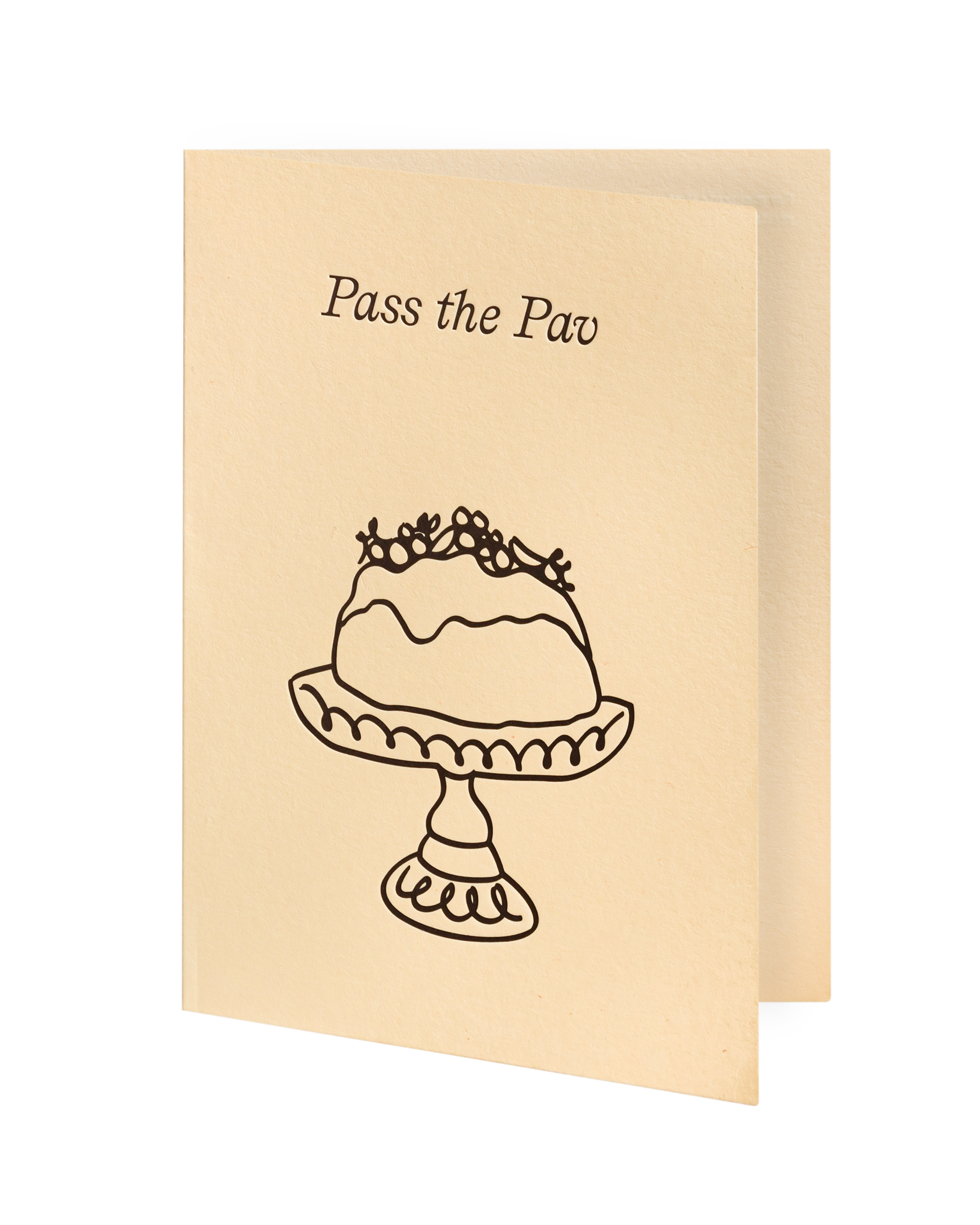 Greeting card slightly ajar