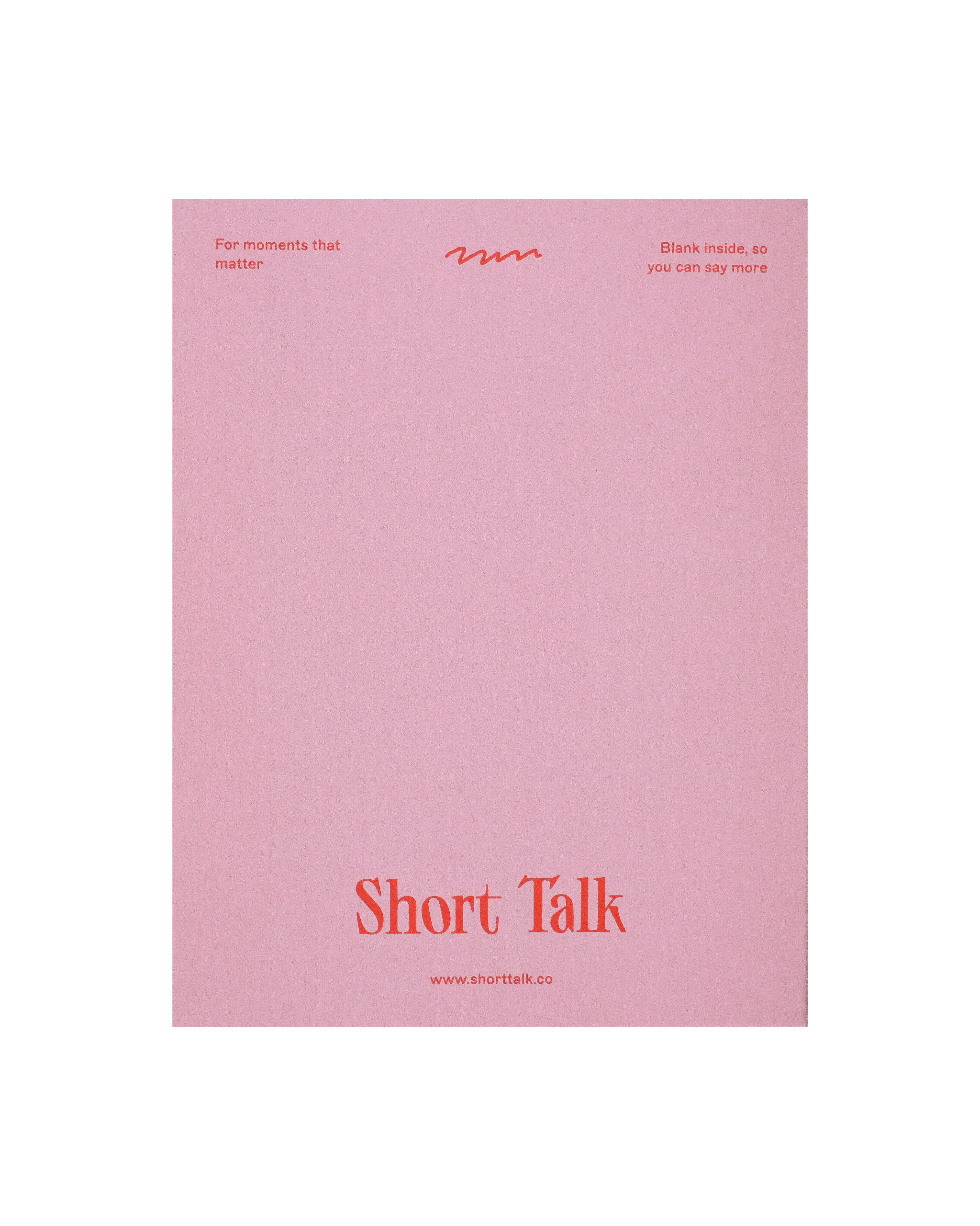 Back view of greeting card