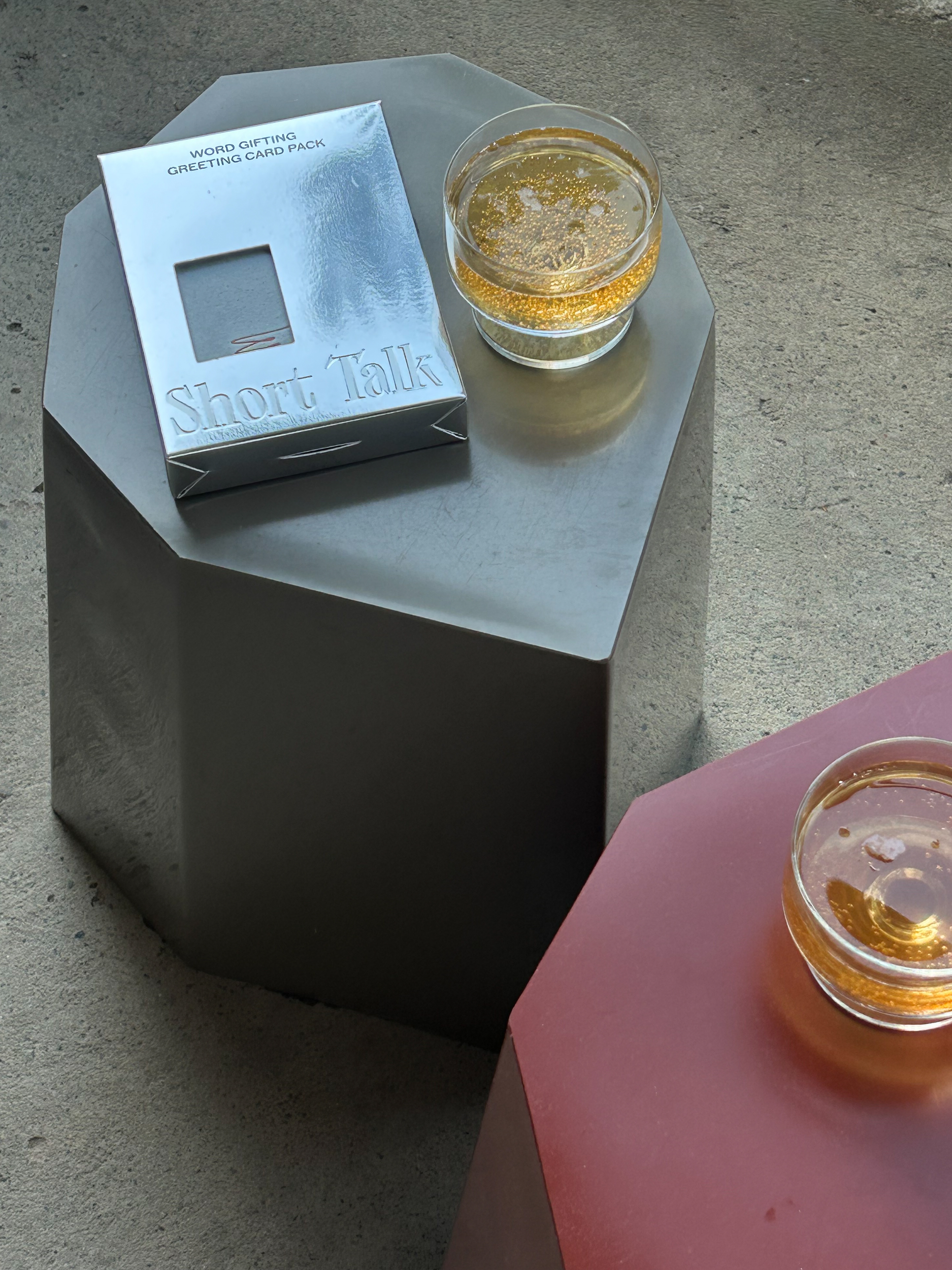 box on a stool