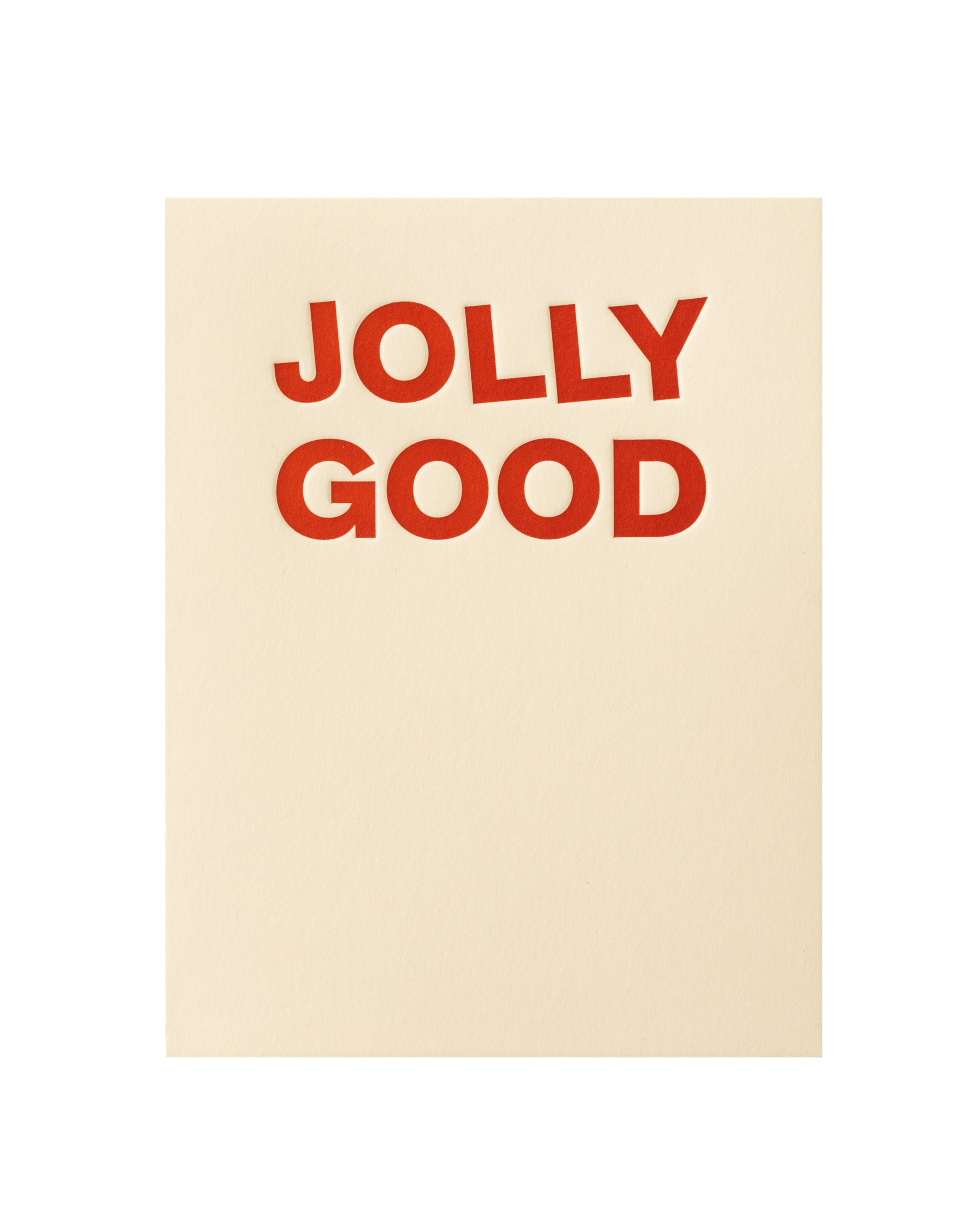 Front of greeting card