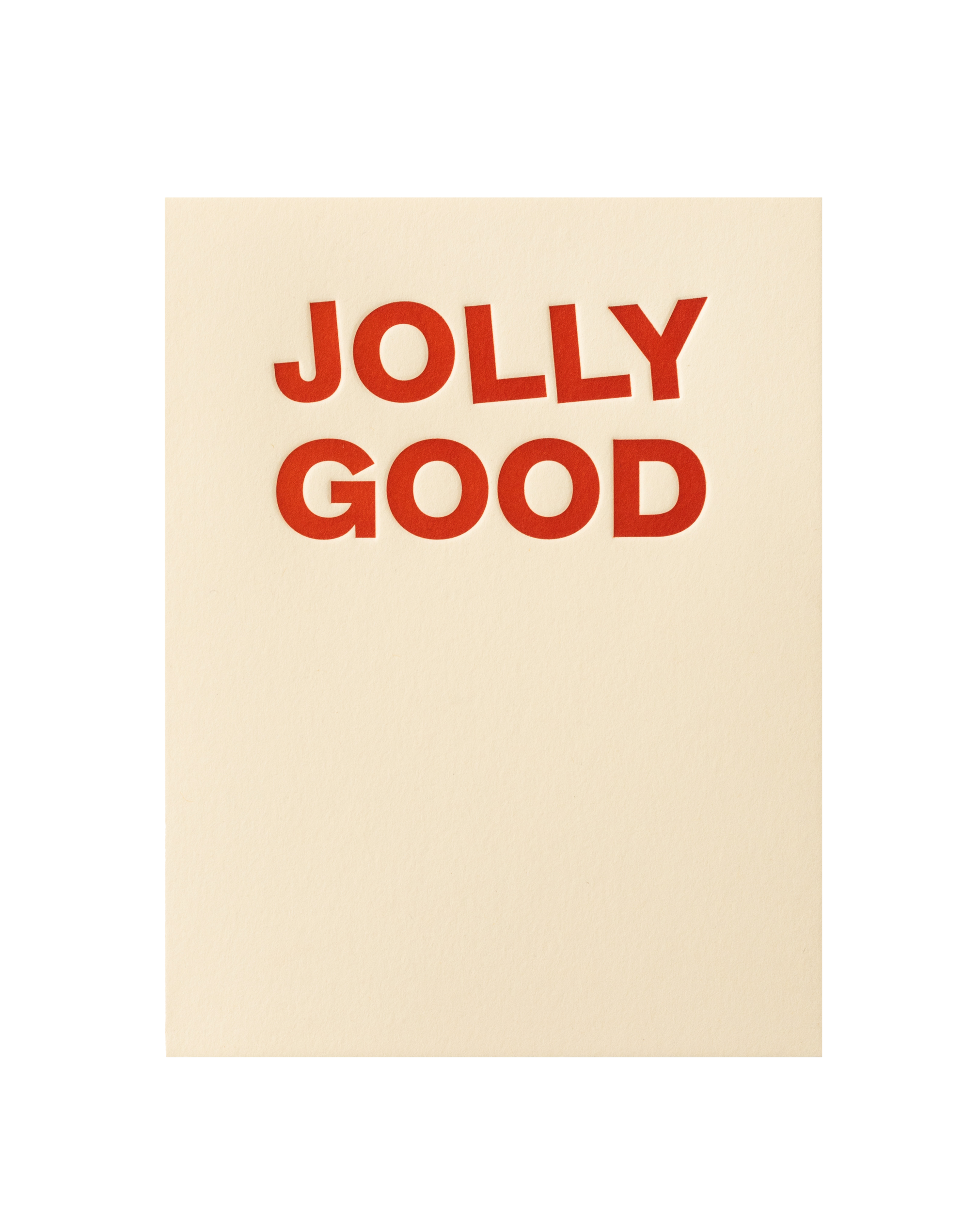 Front of greeting card