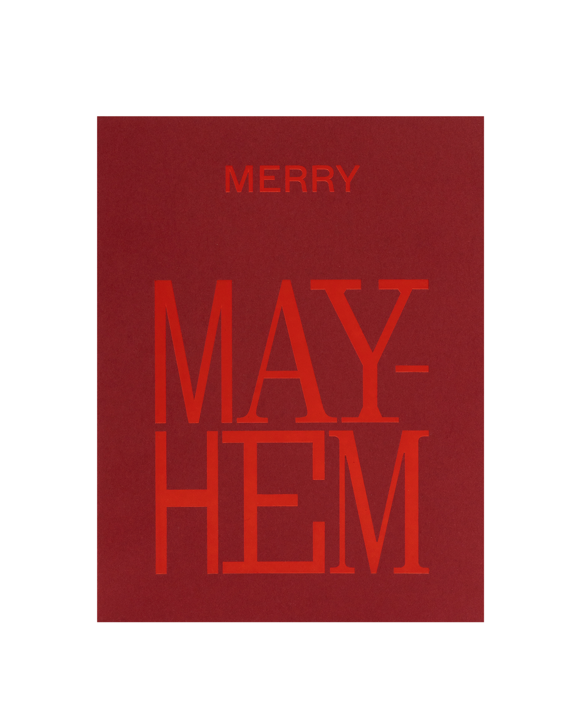 Front of greeting card