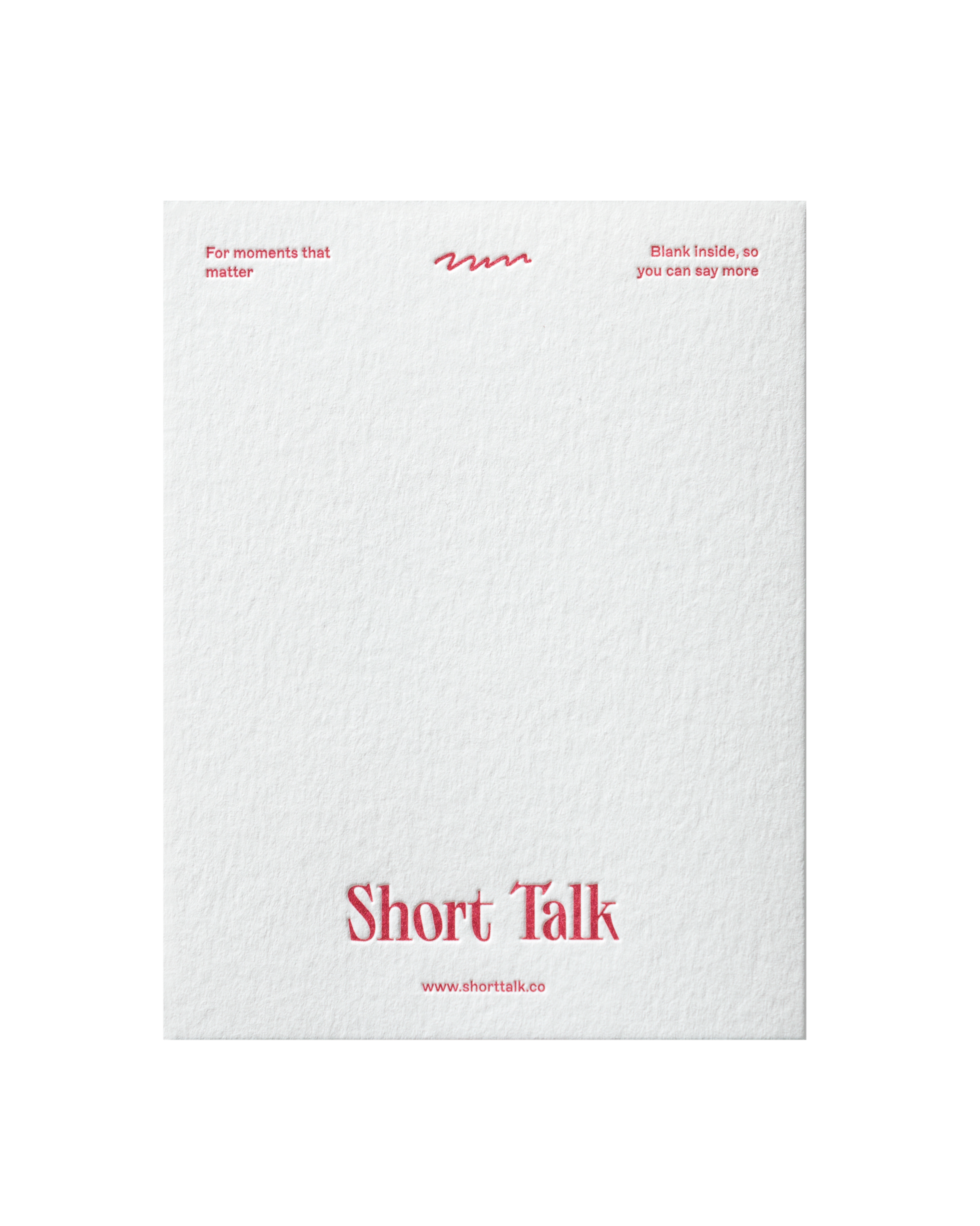 rear of greeting card