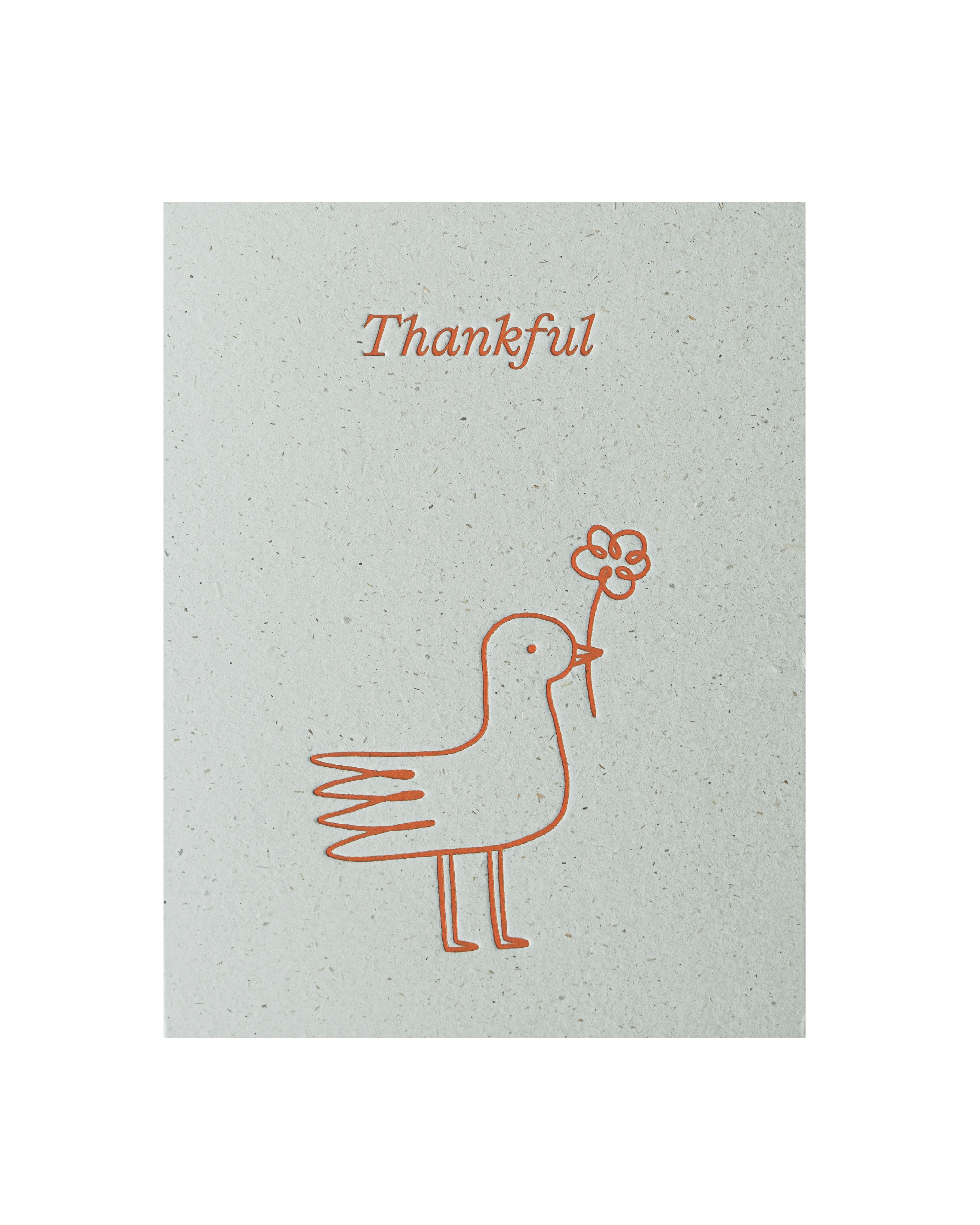 Front view of greeting card