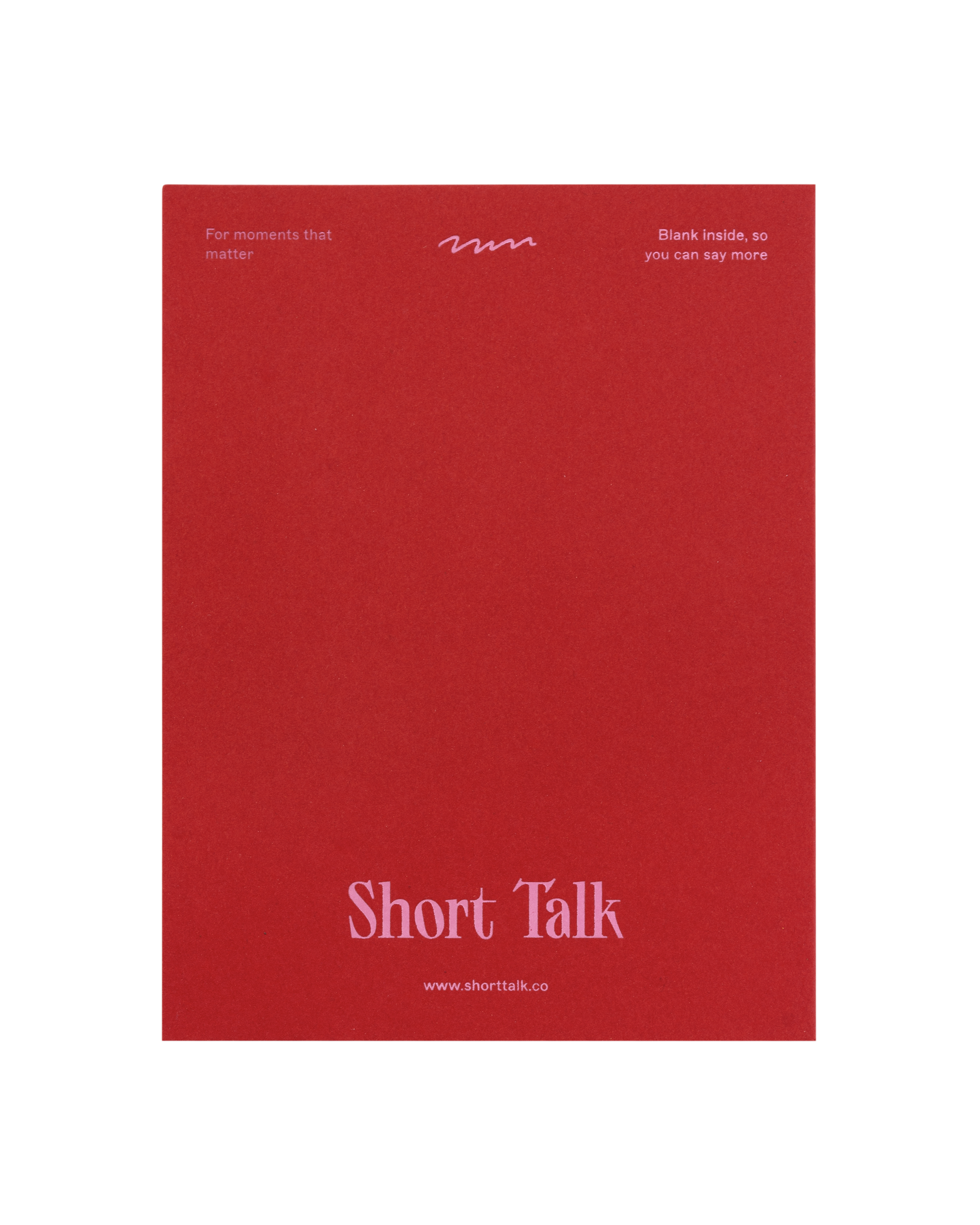 Back of greeting card