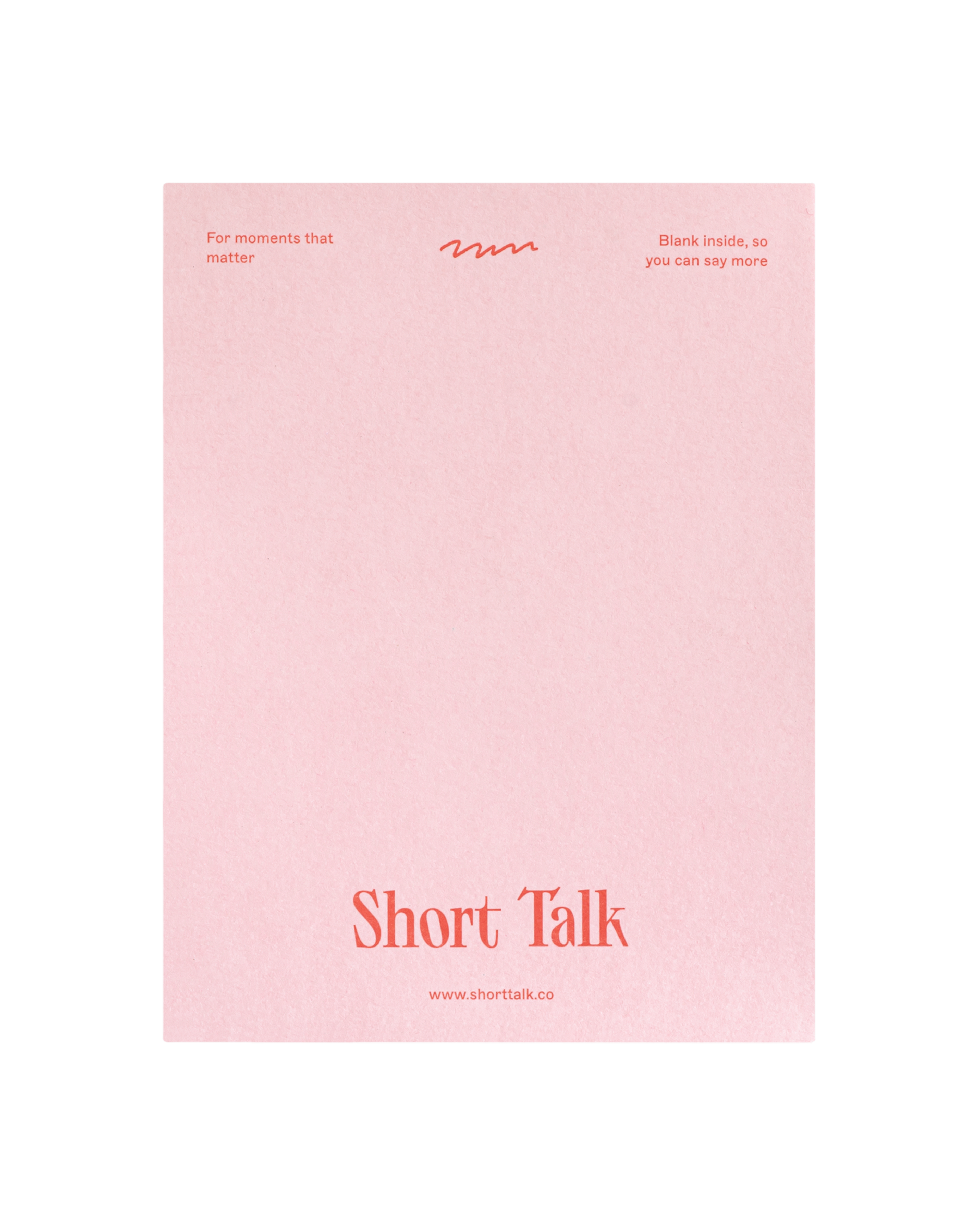 Back view of greeting card
