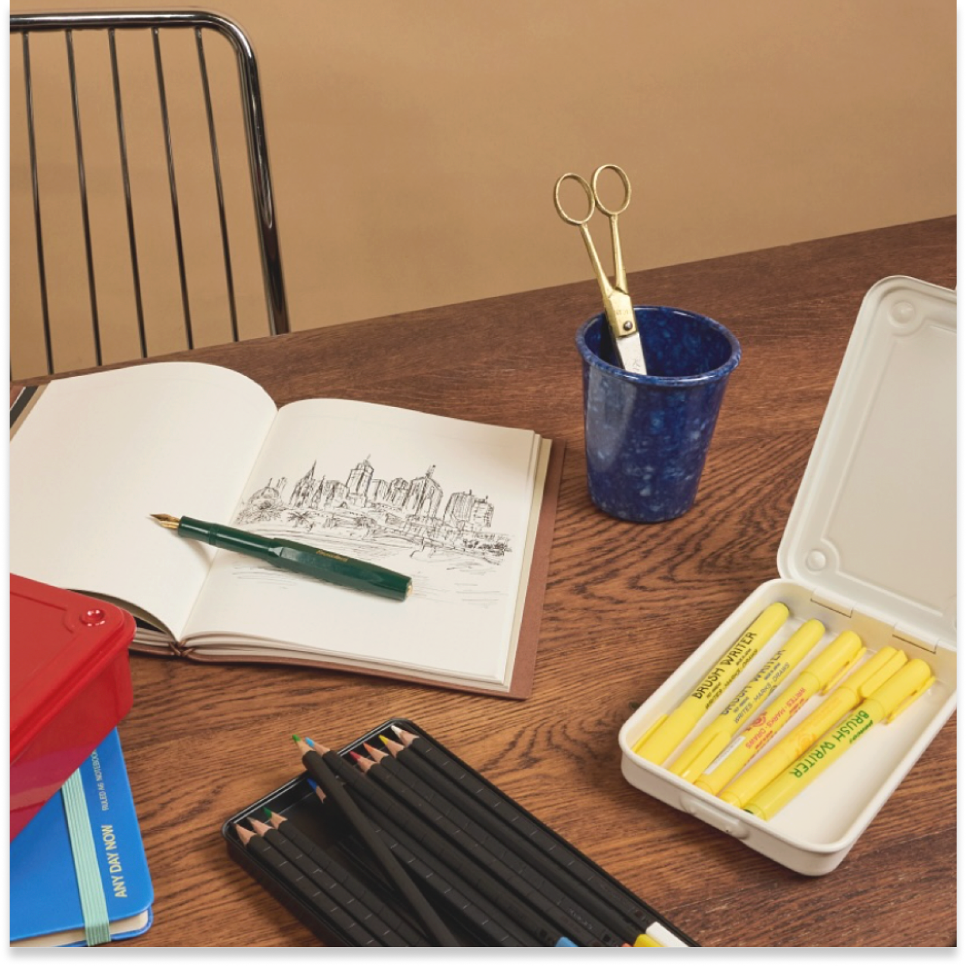 pen and notebook