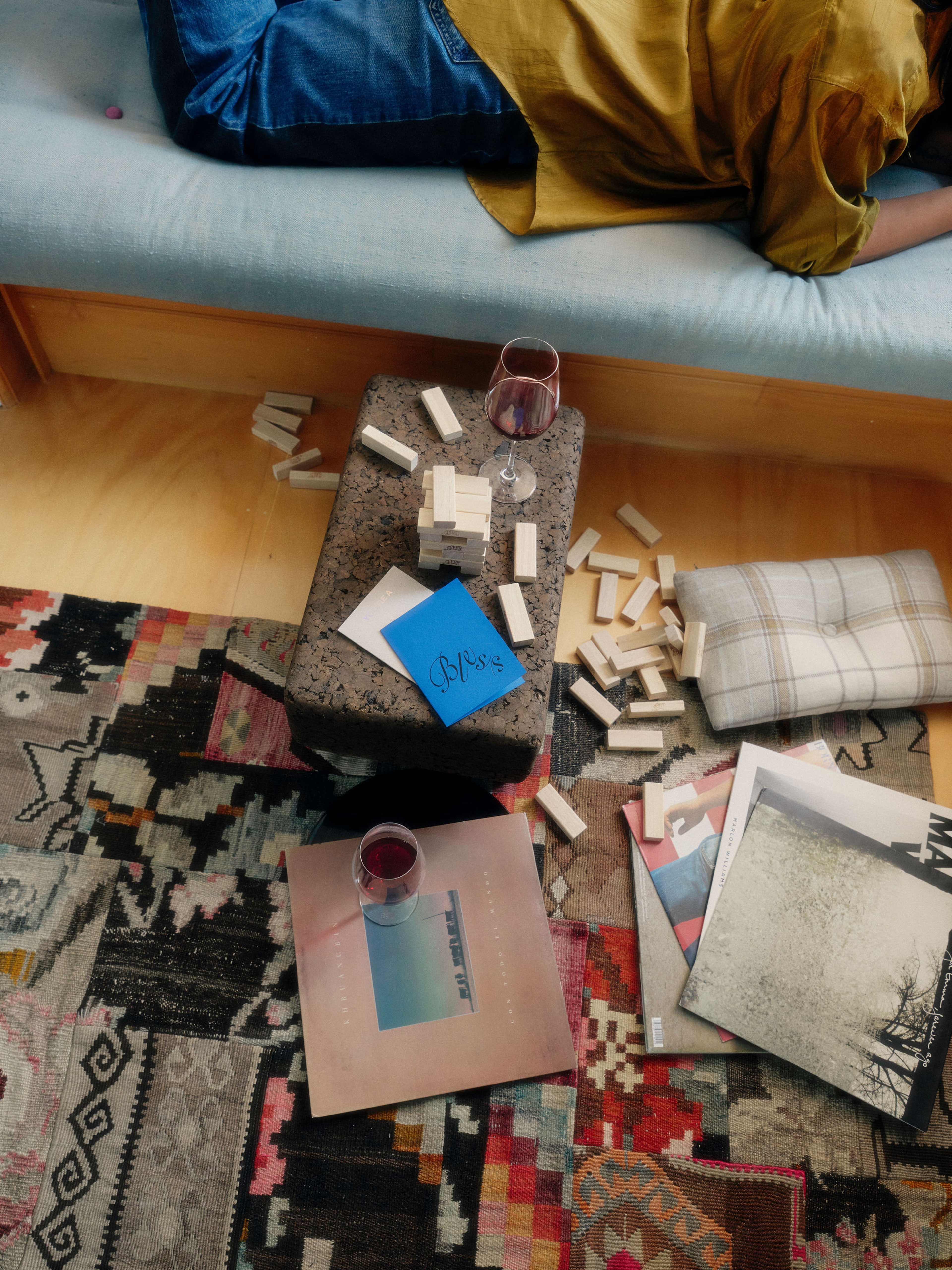 jenga on the floor