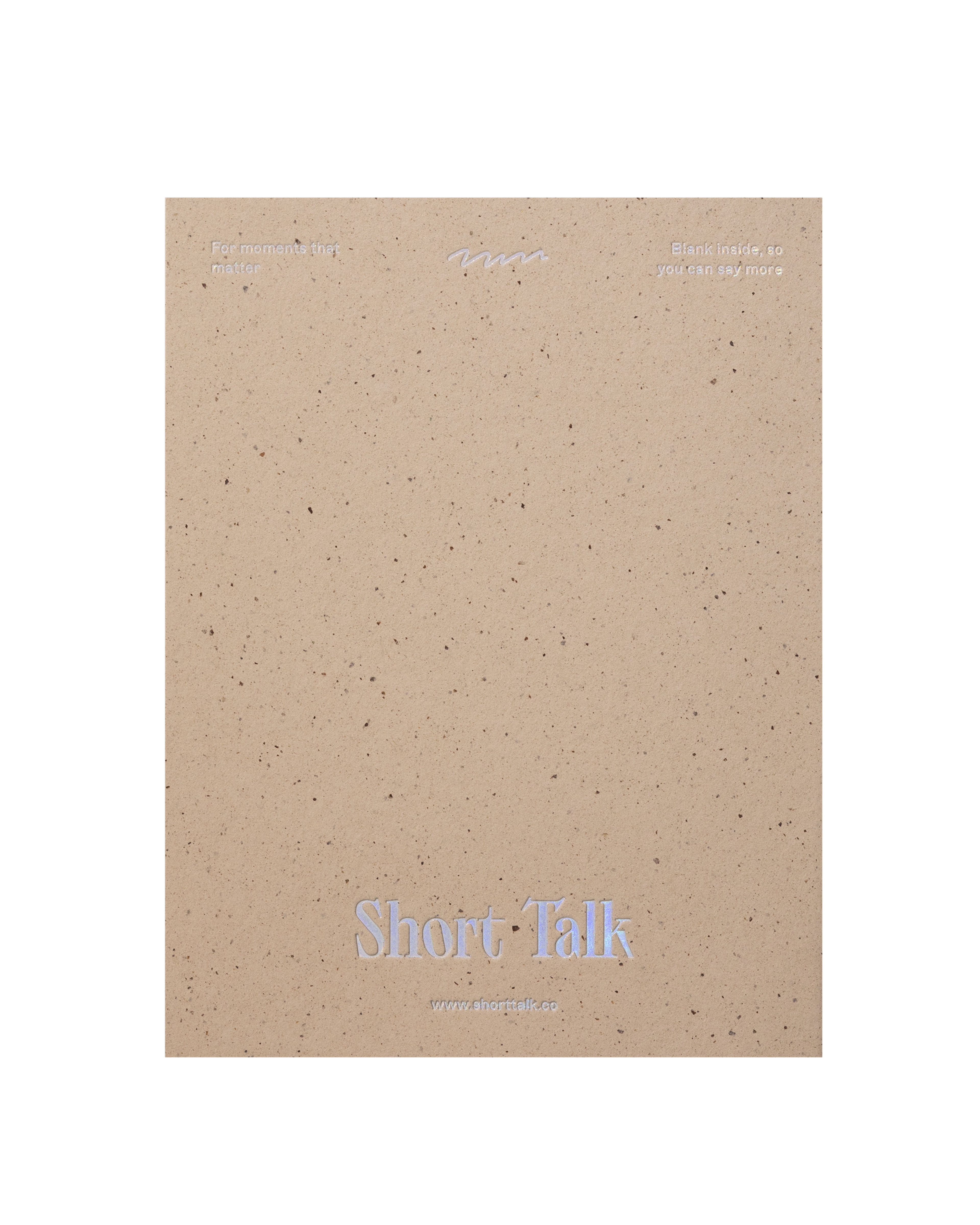 Back view of greeting card