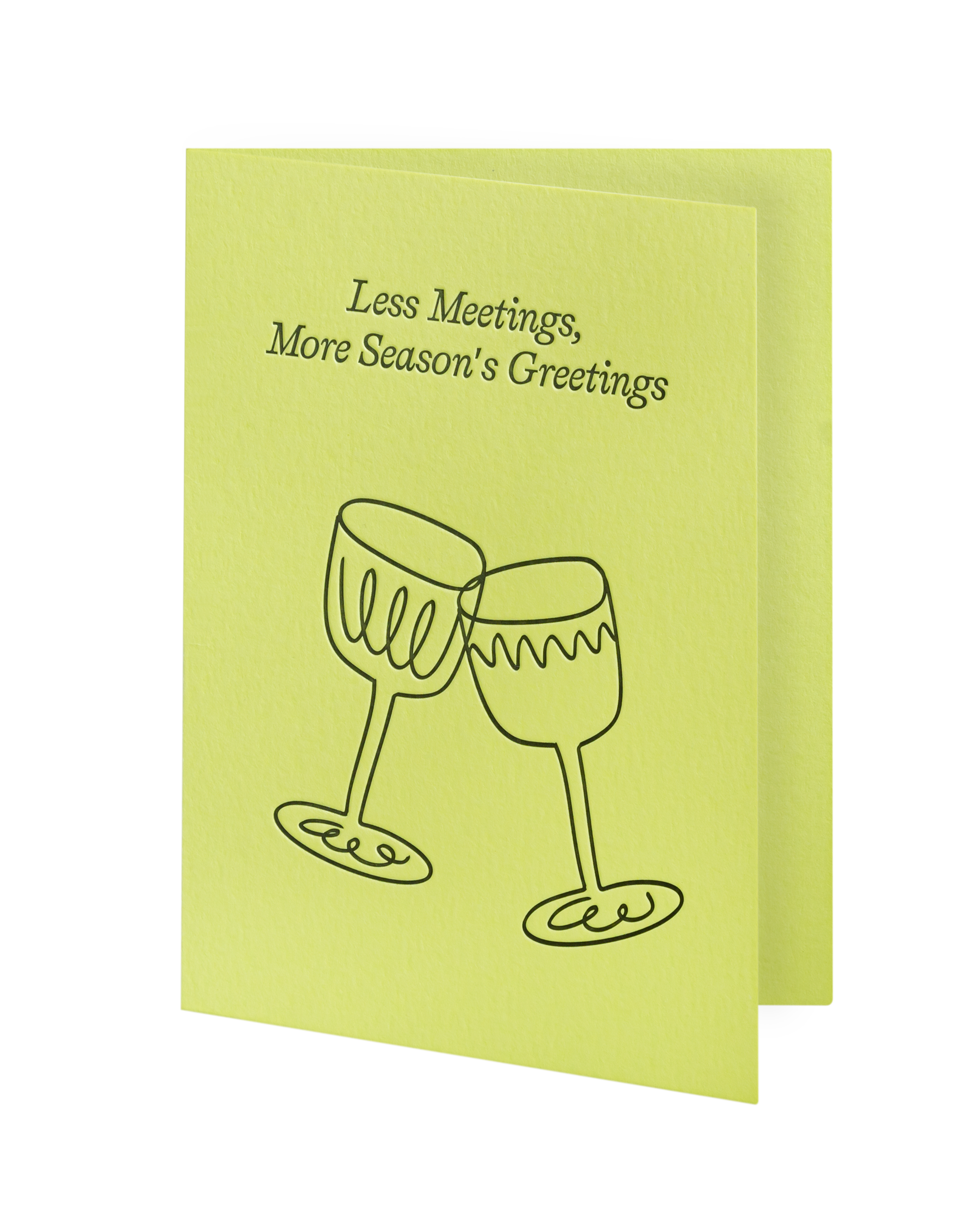 Greeting card slightly ajar
