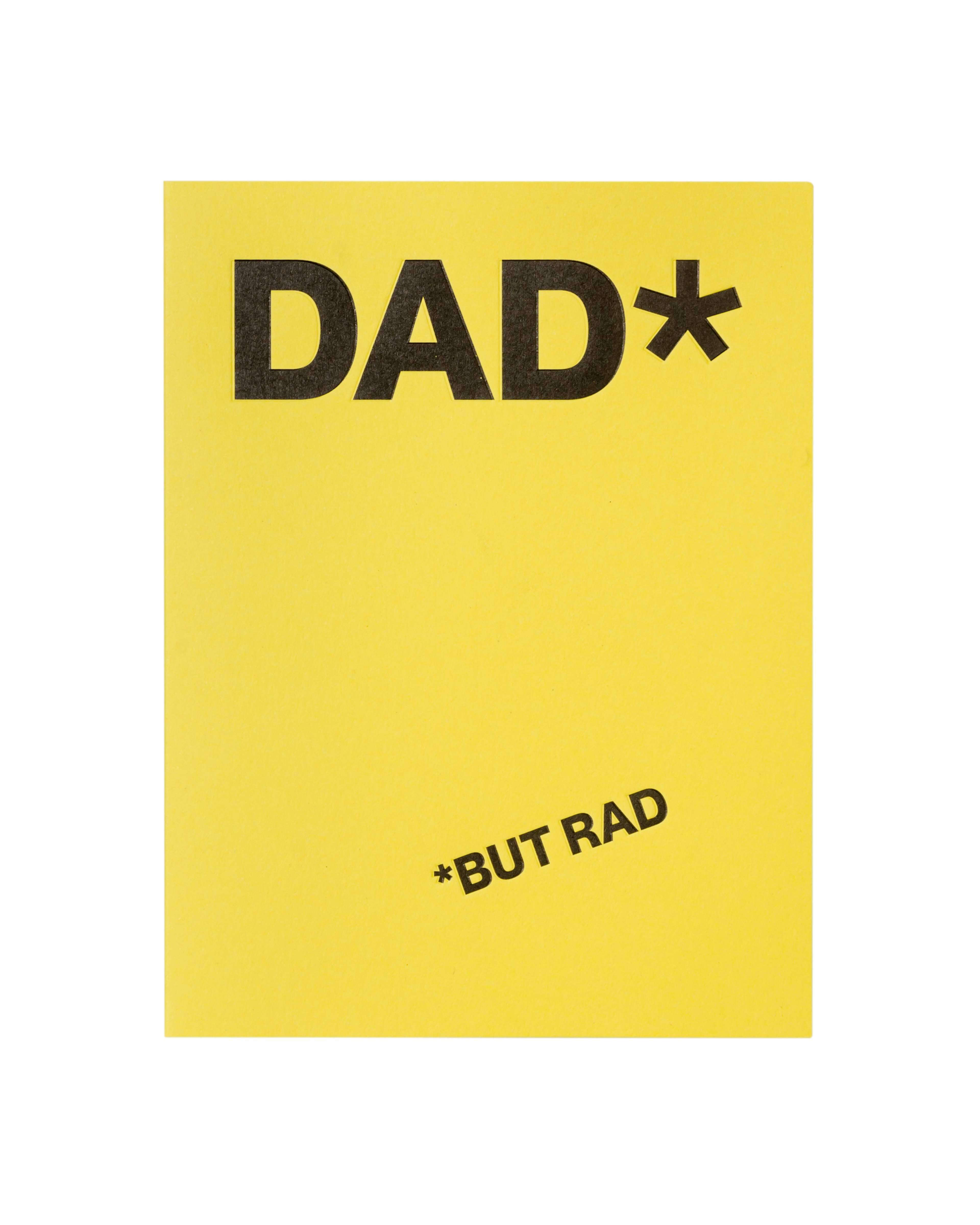 Front view of greeting card