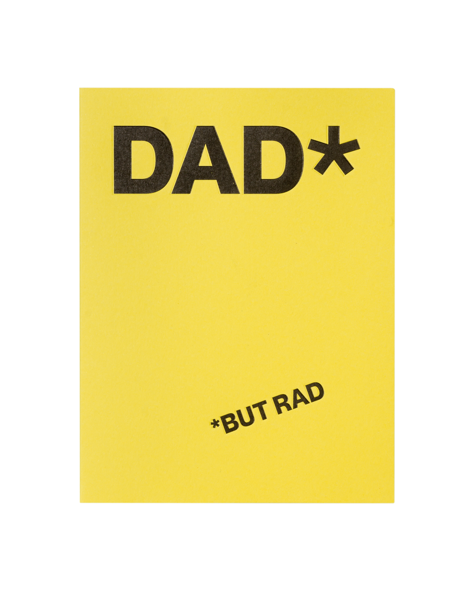 Front view of greeting card