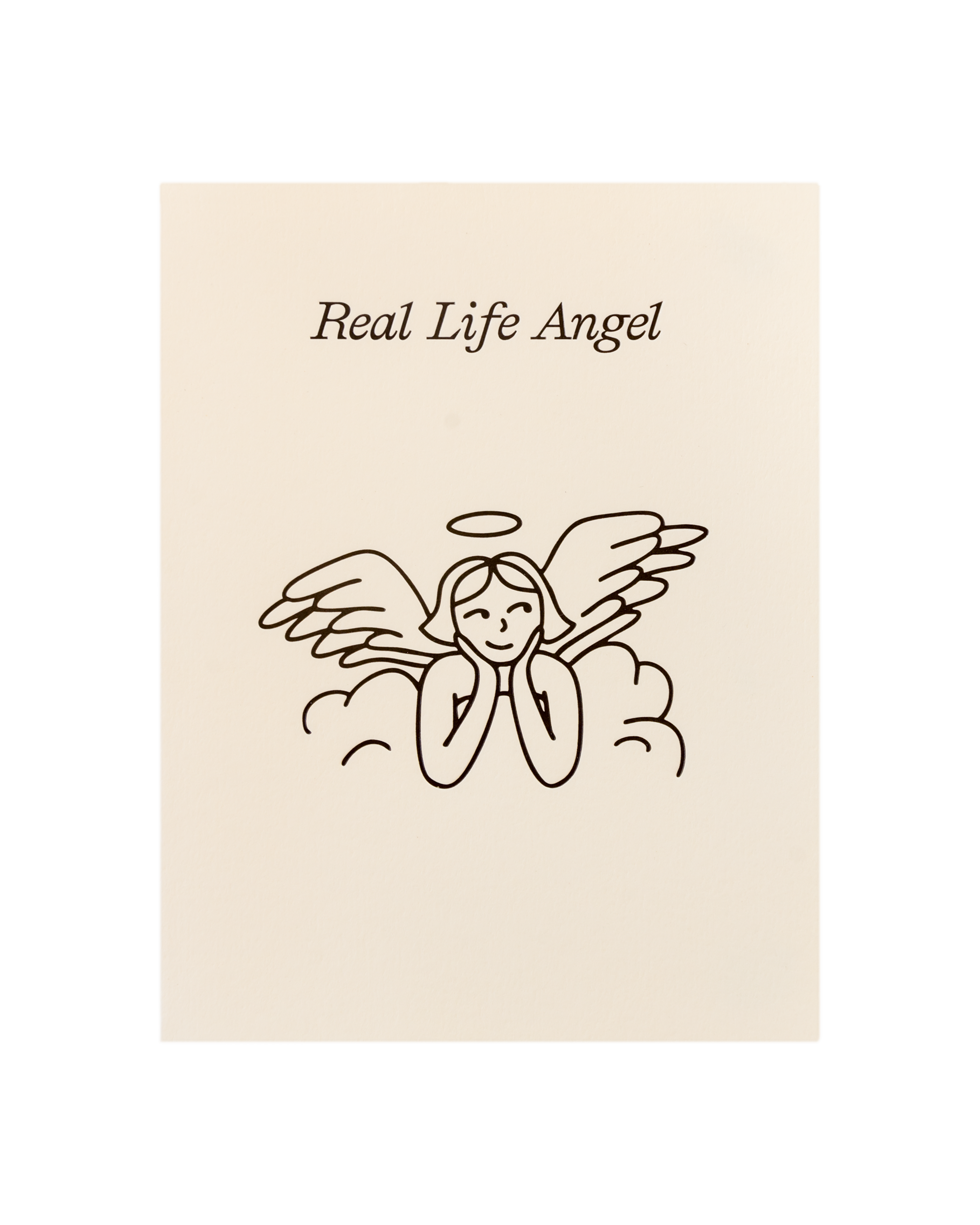 Front view of greeting card