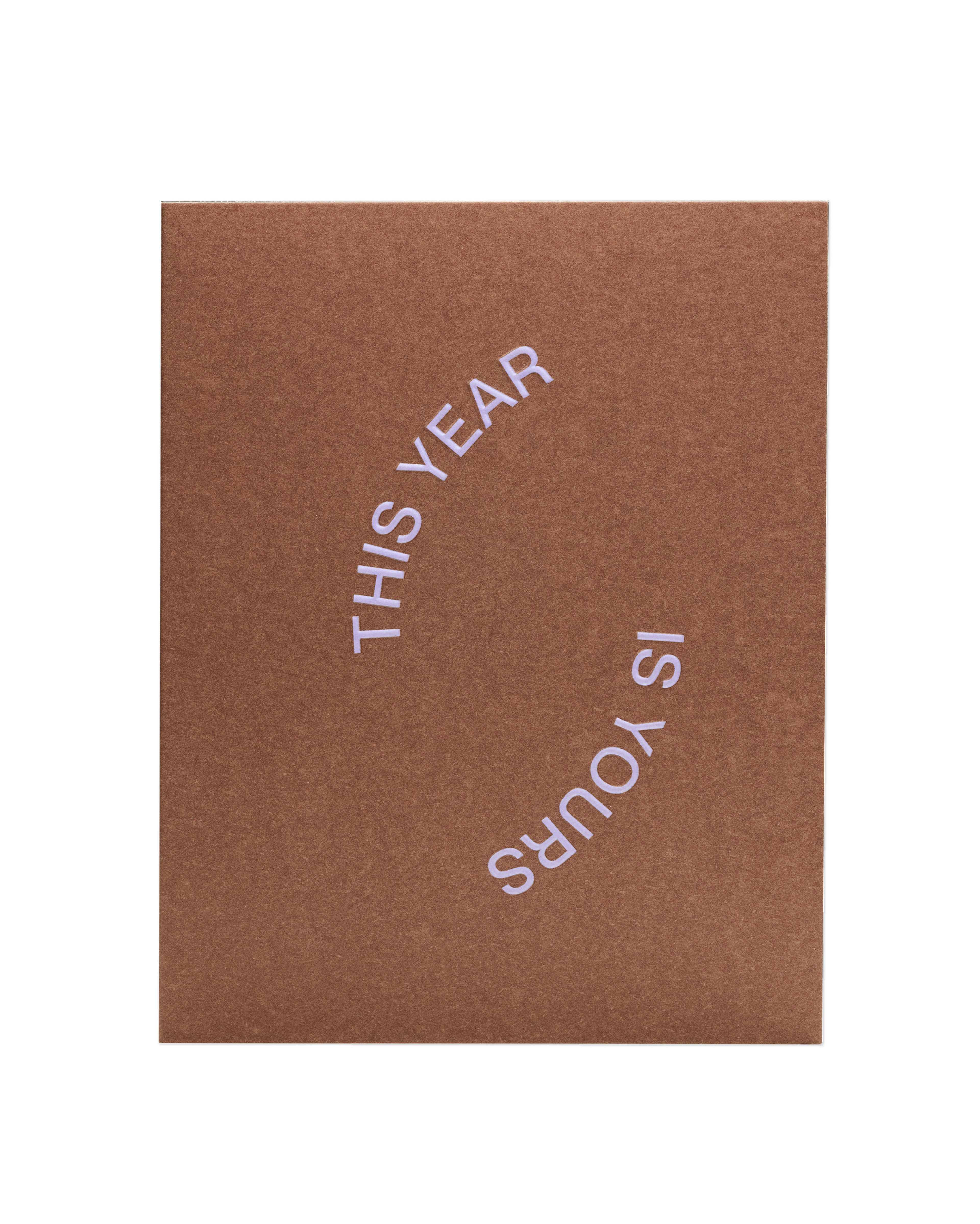 The front of the 'This Year is Yours' card