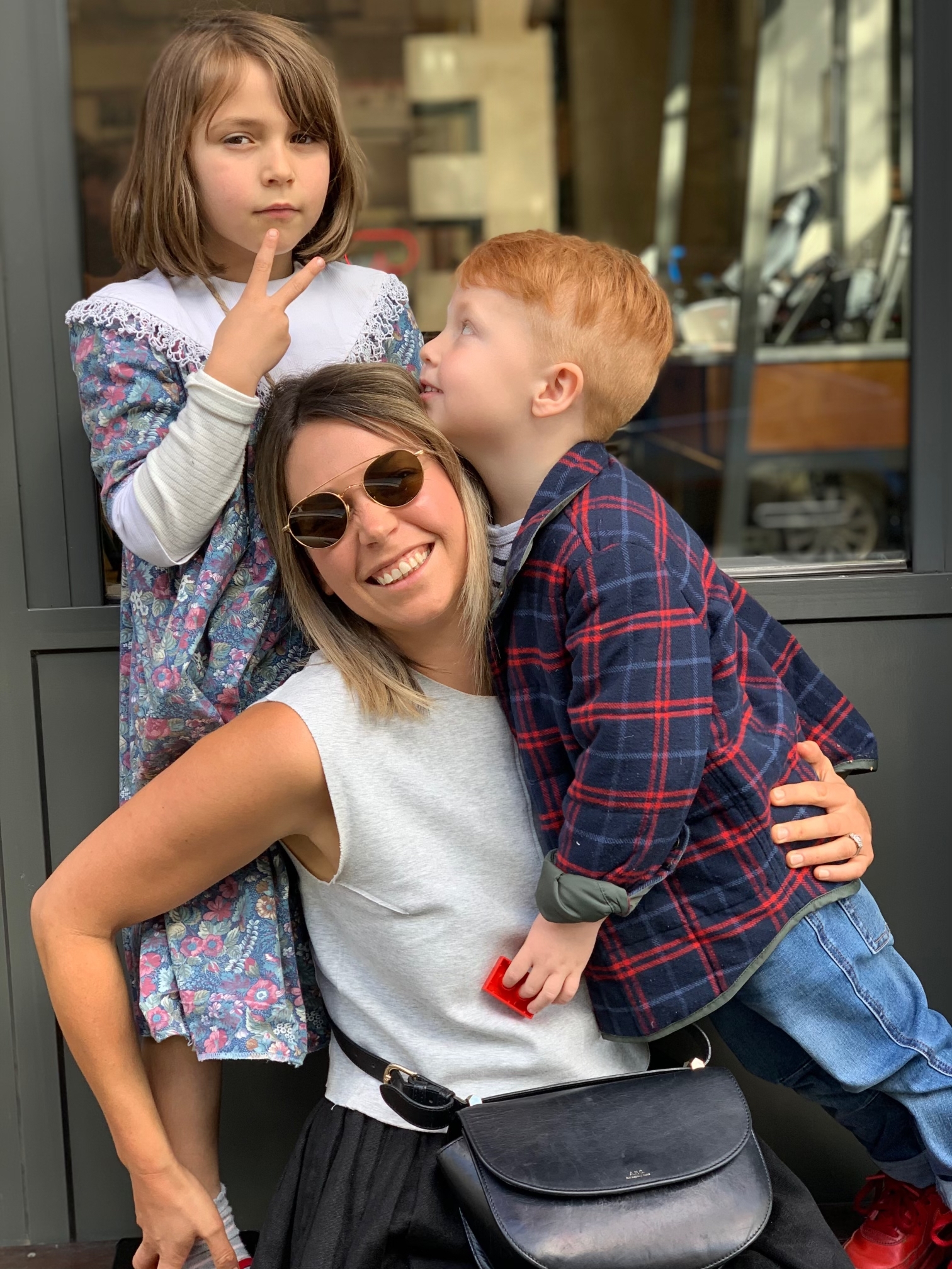 Kate with children