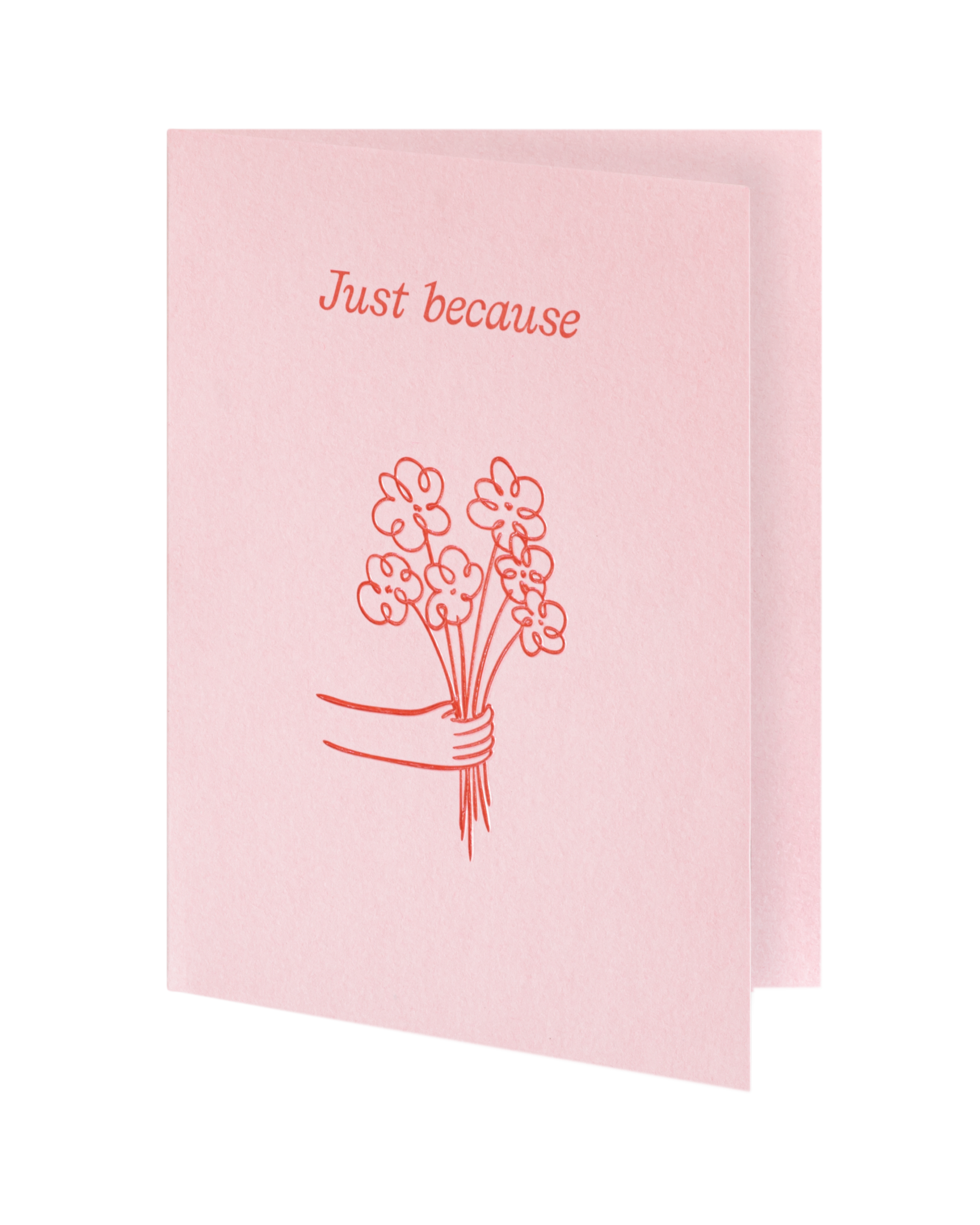 Greeting card slightly ajar