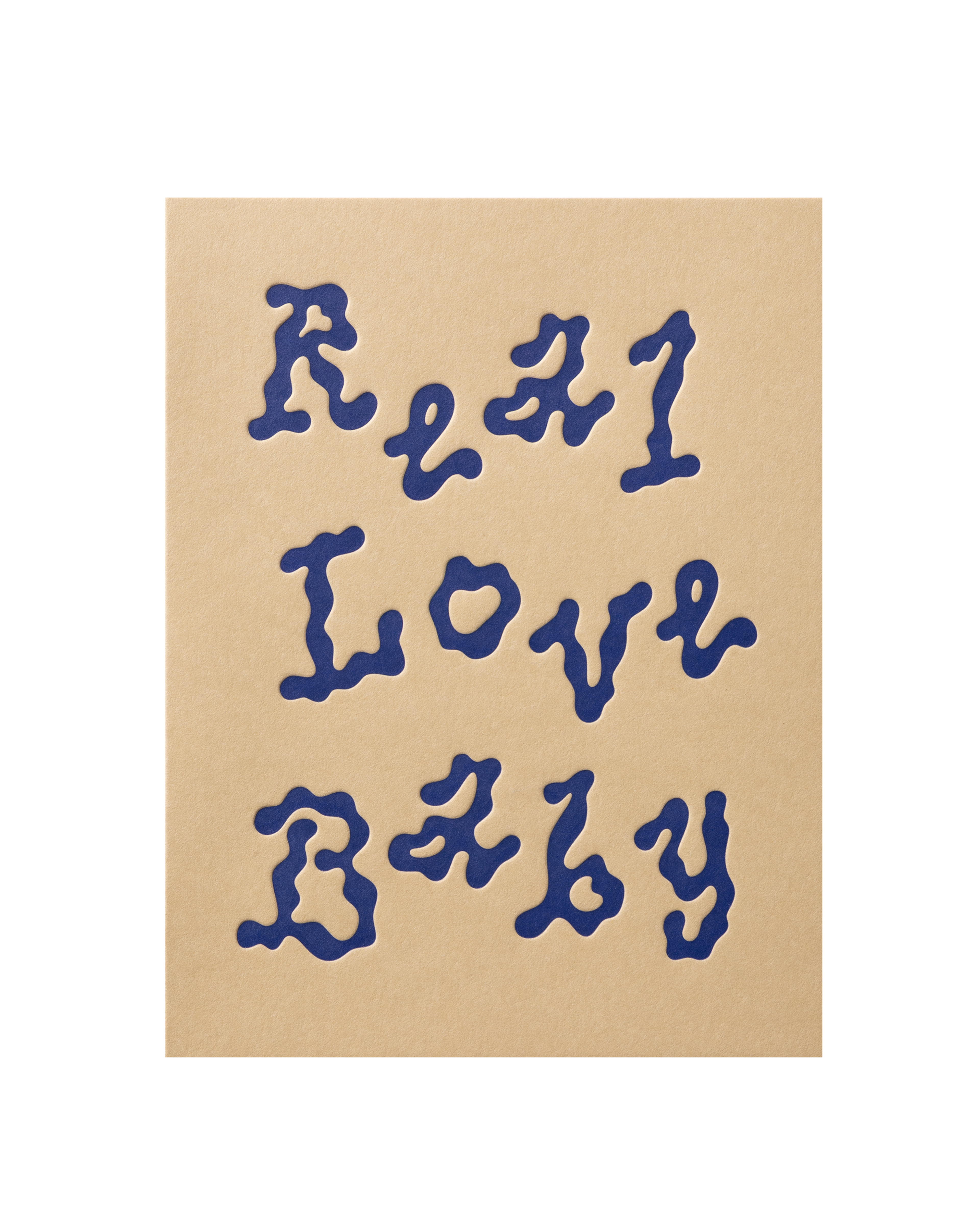 Front view of greeting card