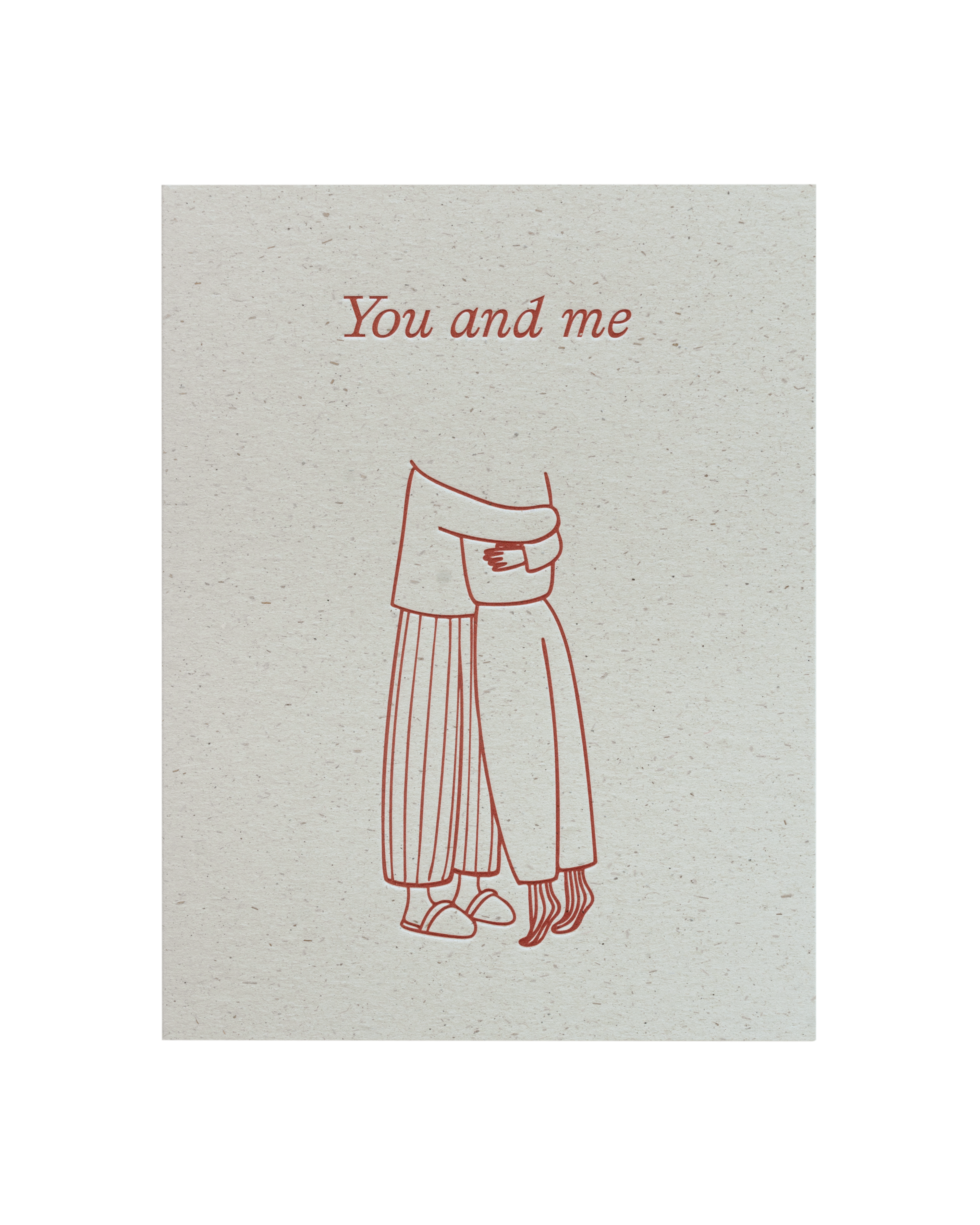 Front view of greeting card