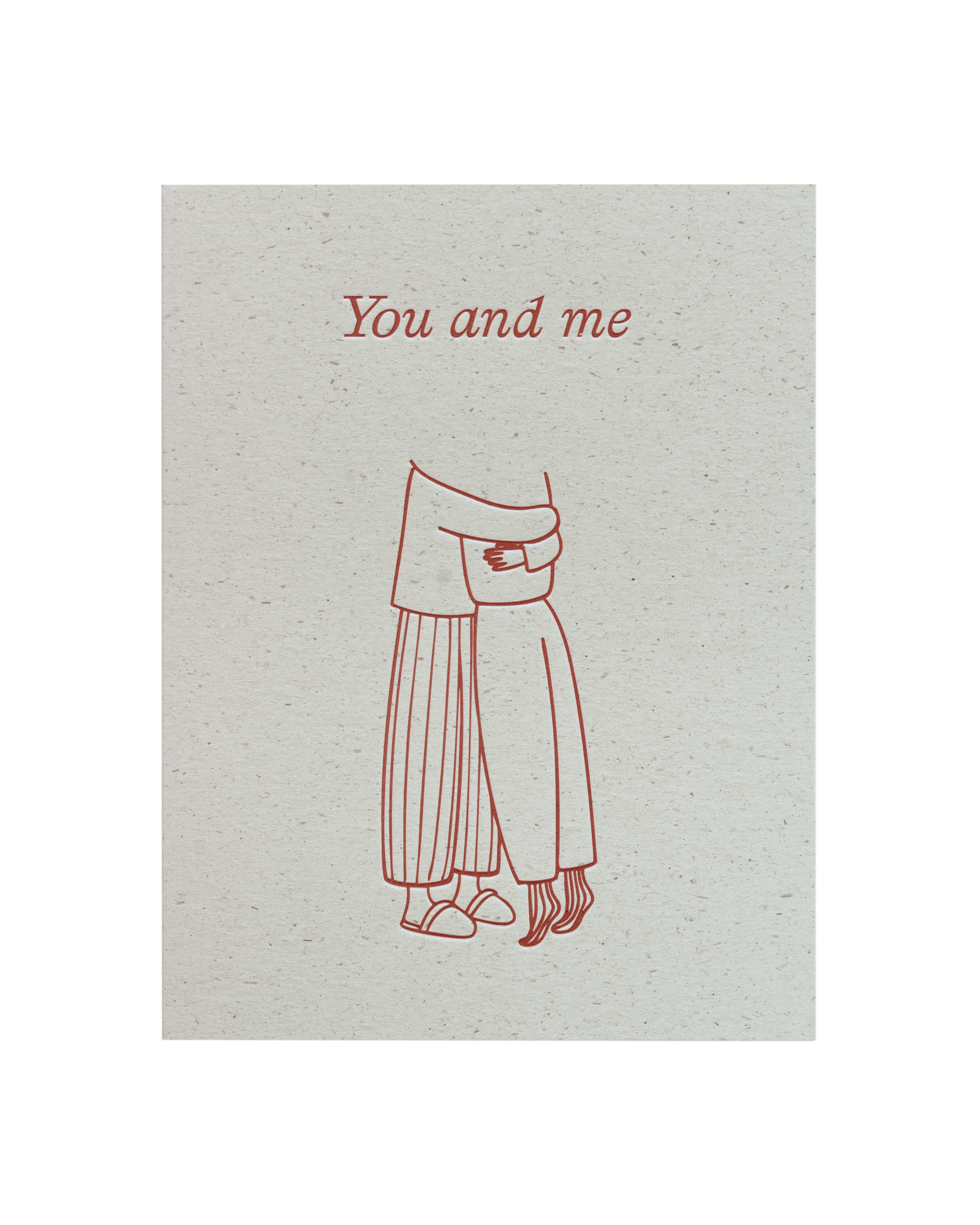 Front view of greeting card
