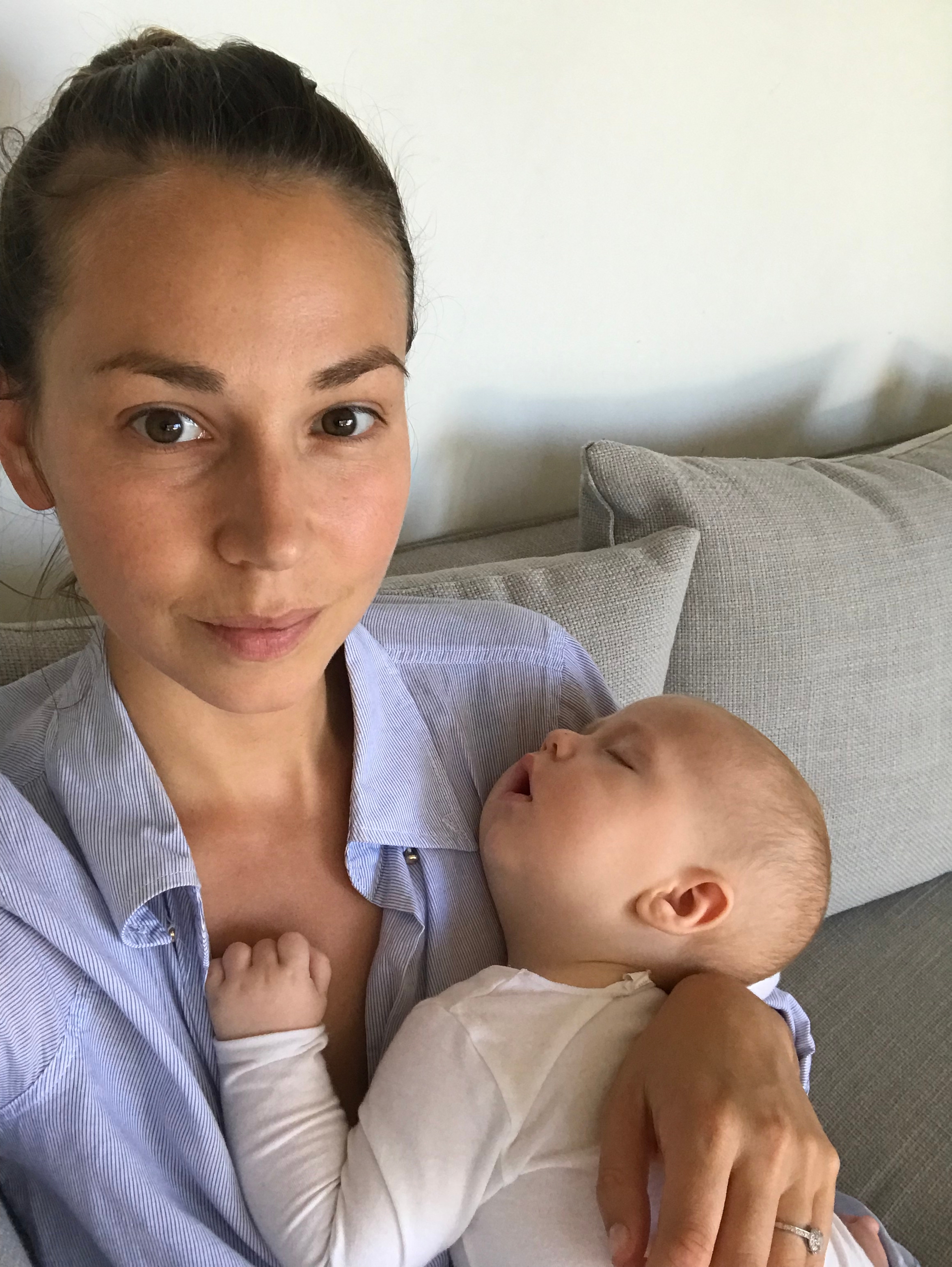 Kate with baby