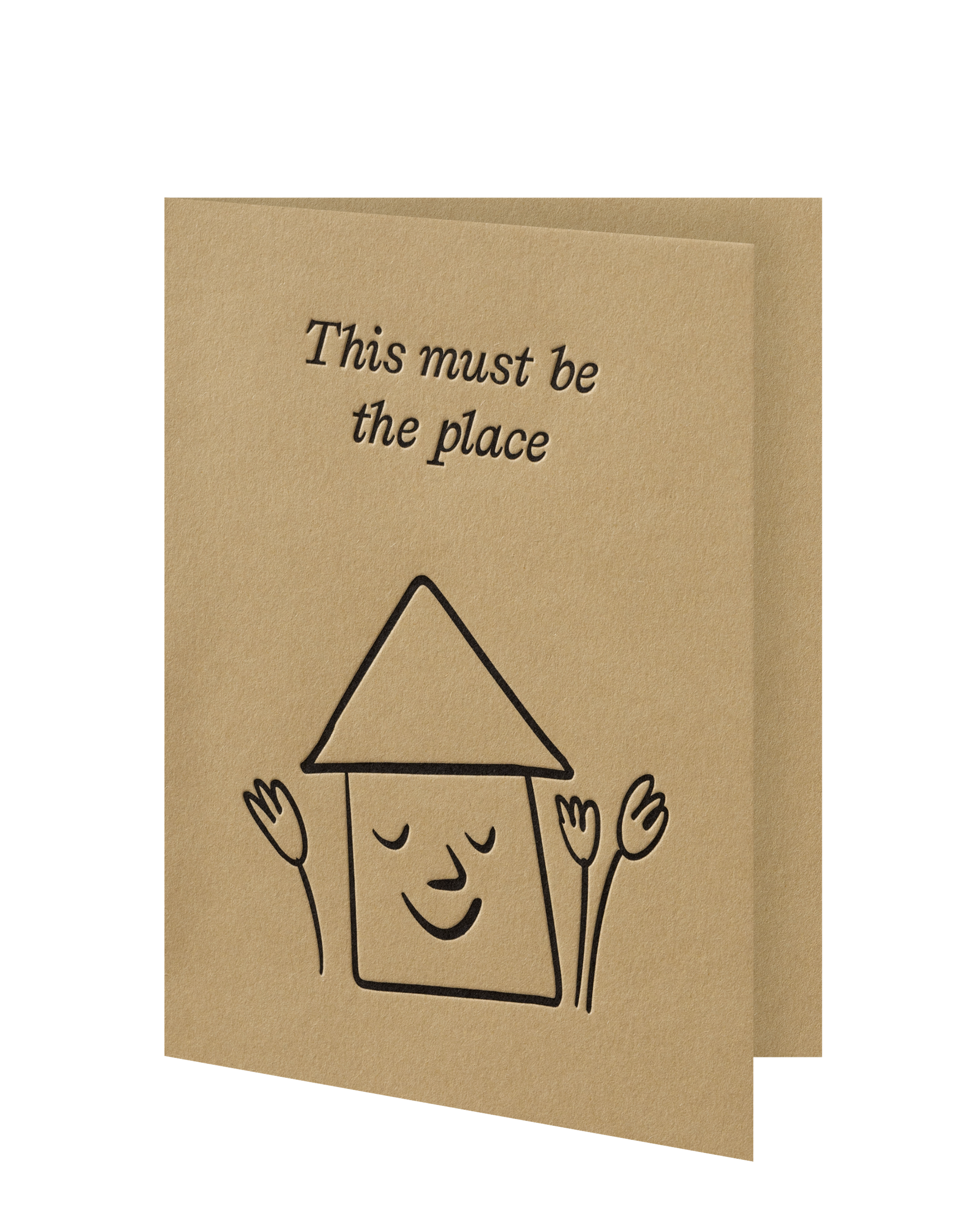 Greeting card slightly ajar