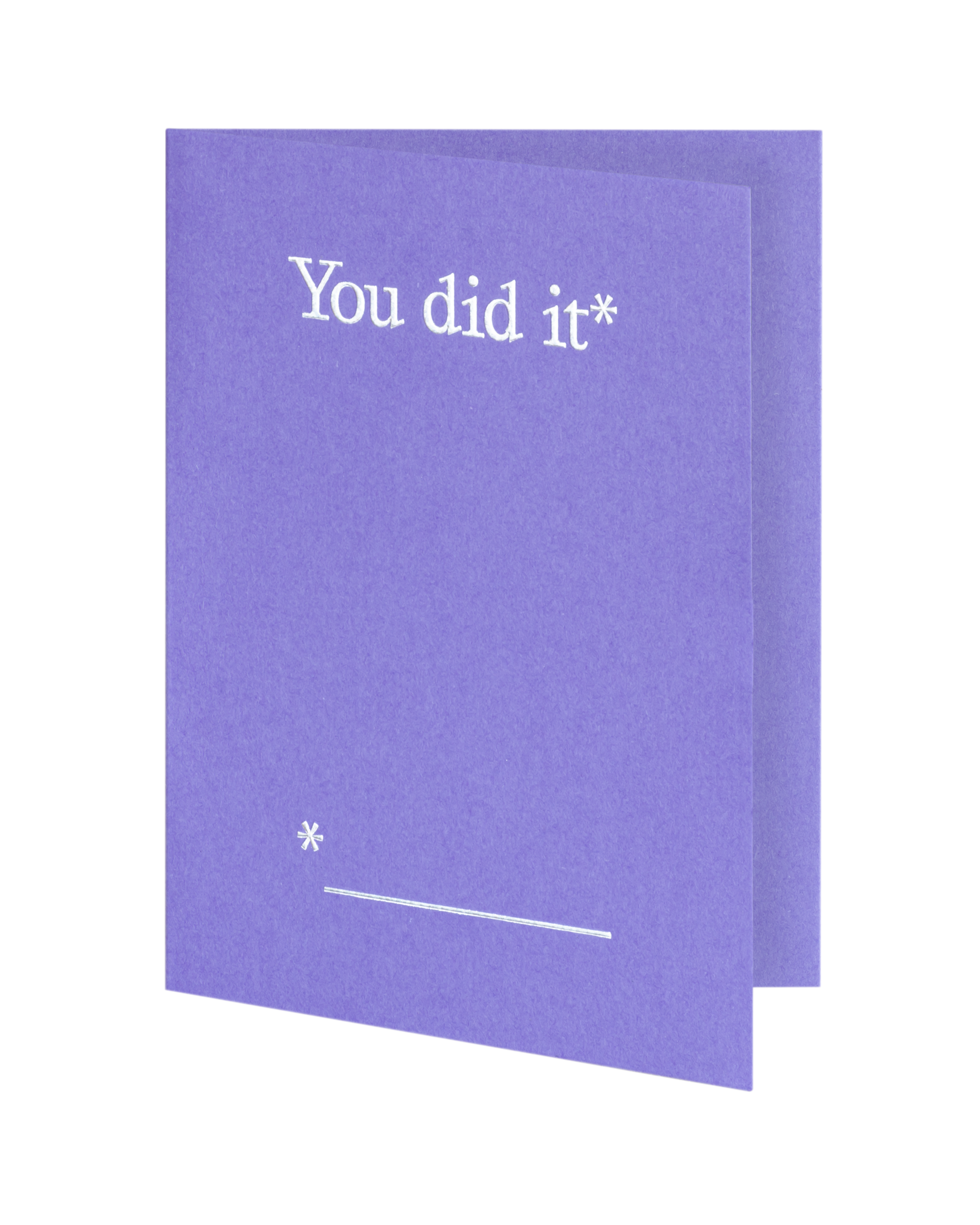 Greeting card slightly ajar