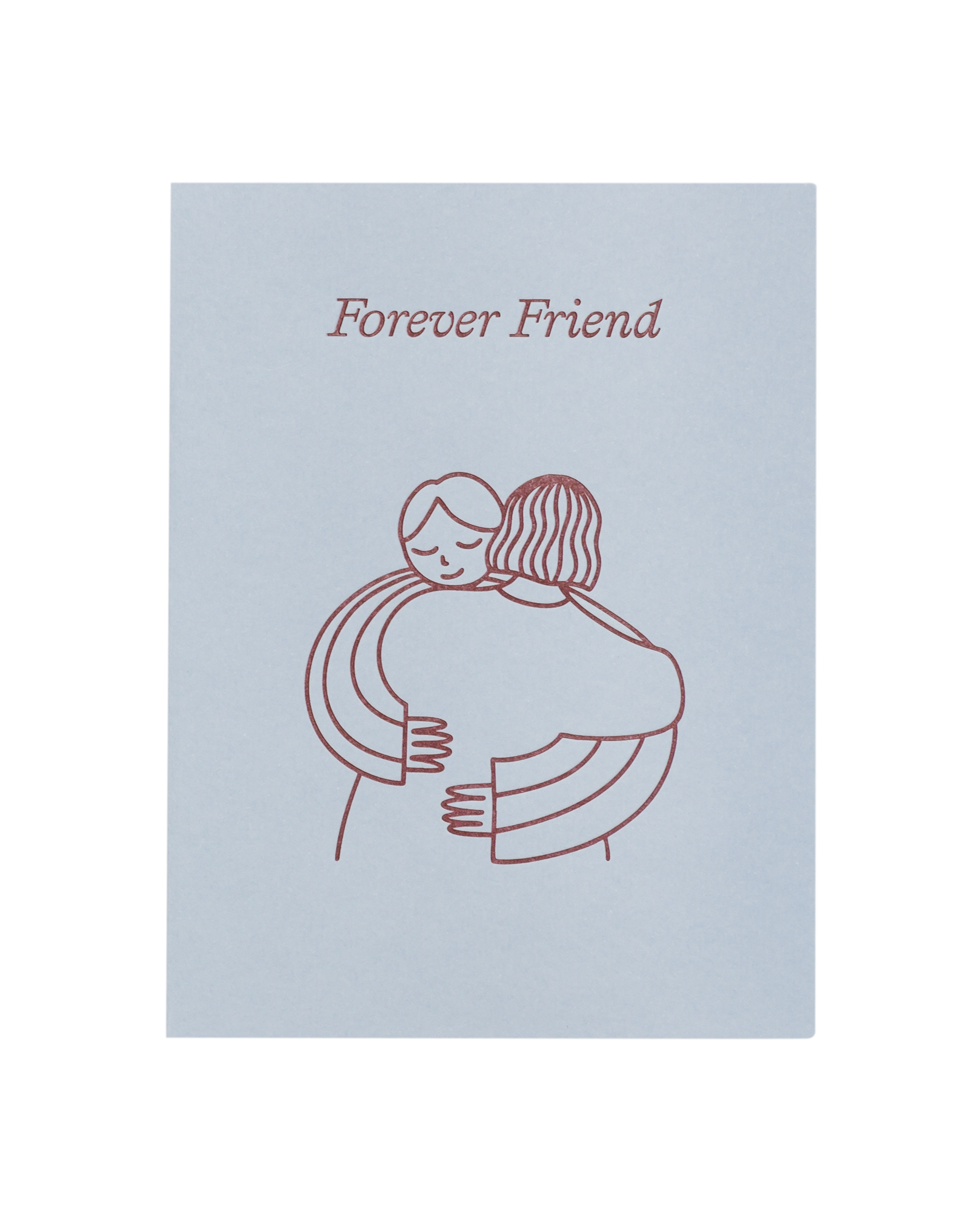 Front view of greeting card