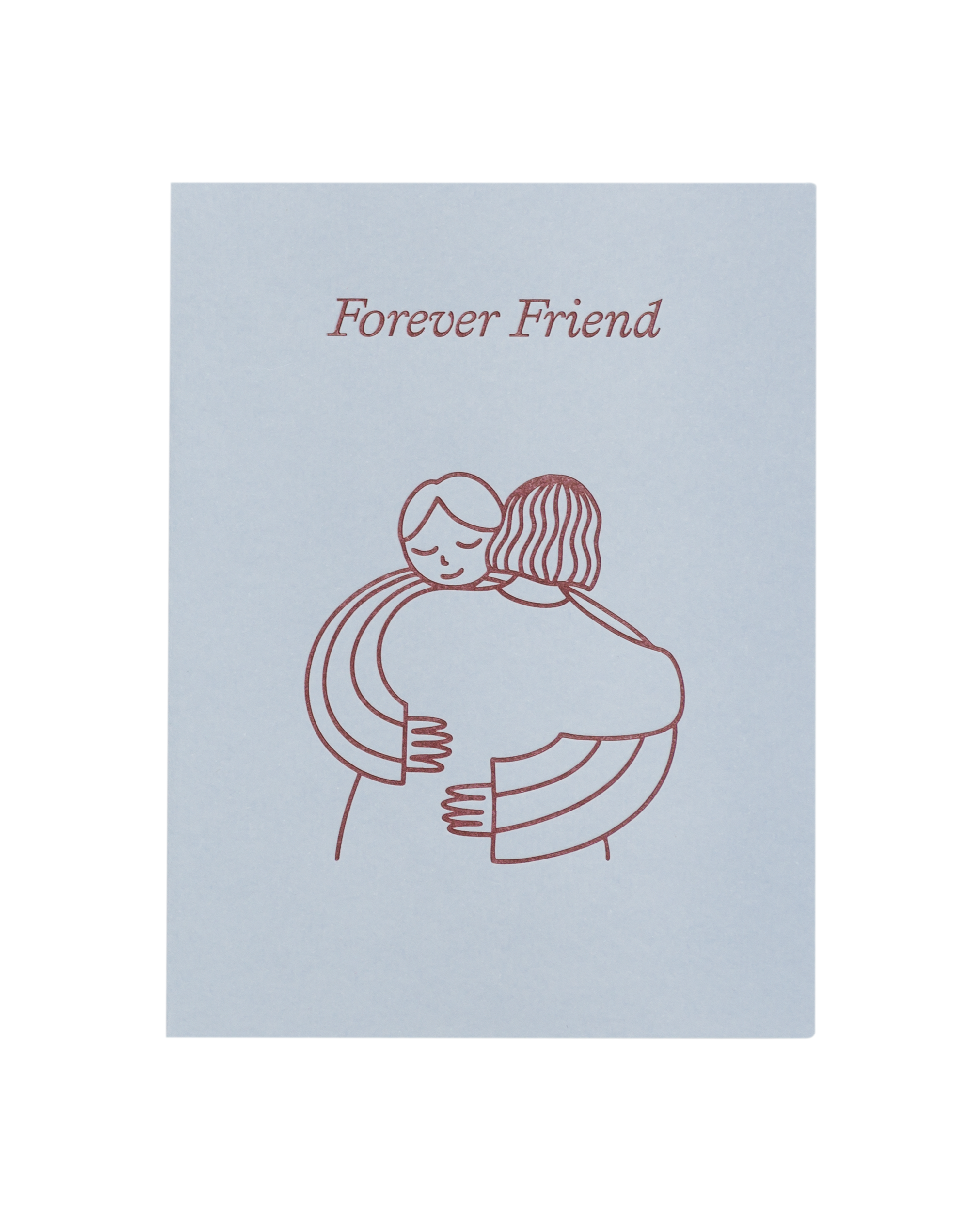 Front view of greeting card