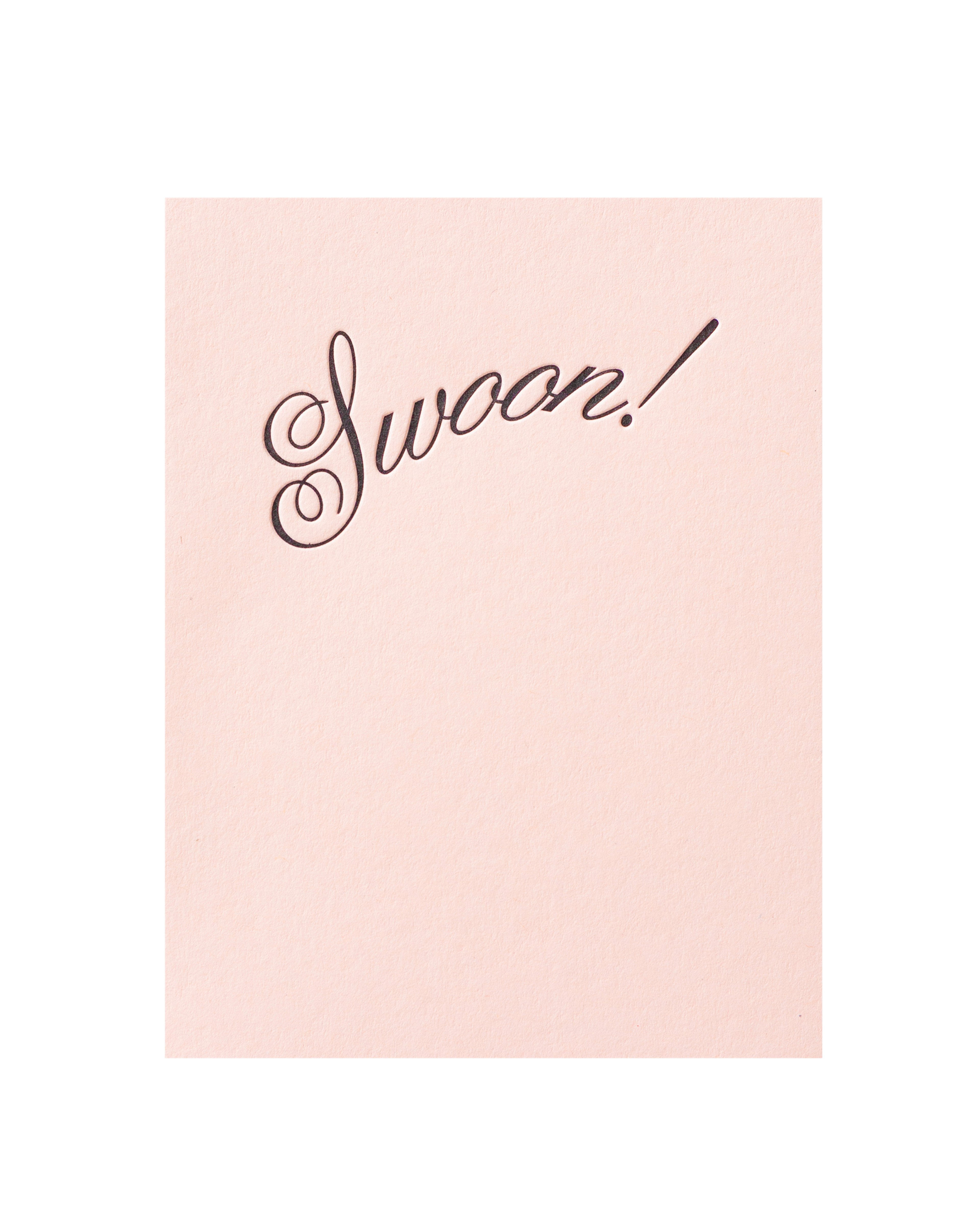 Front view of greeting card