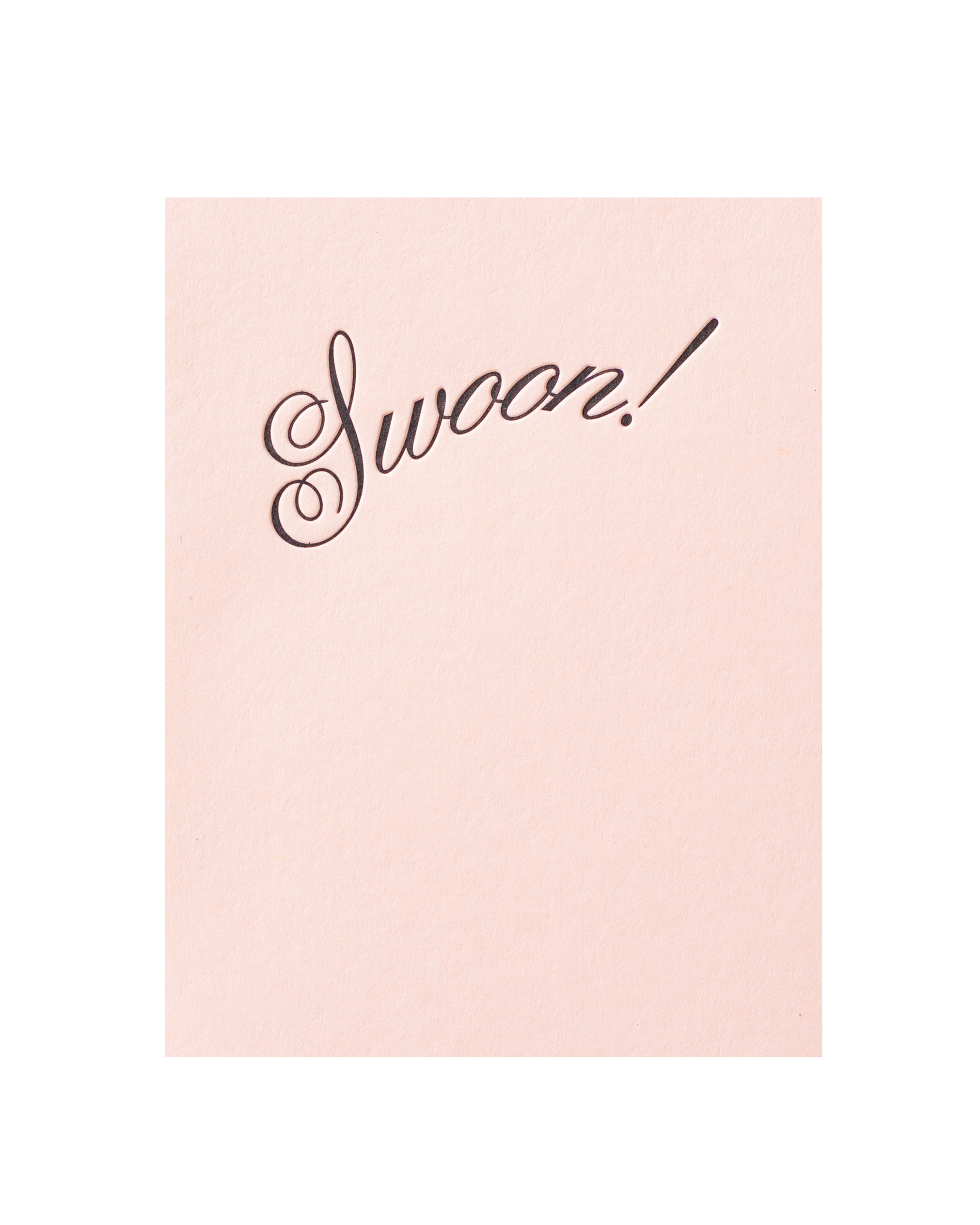 Front view of greeting card