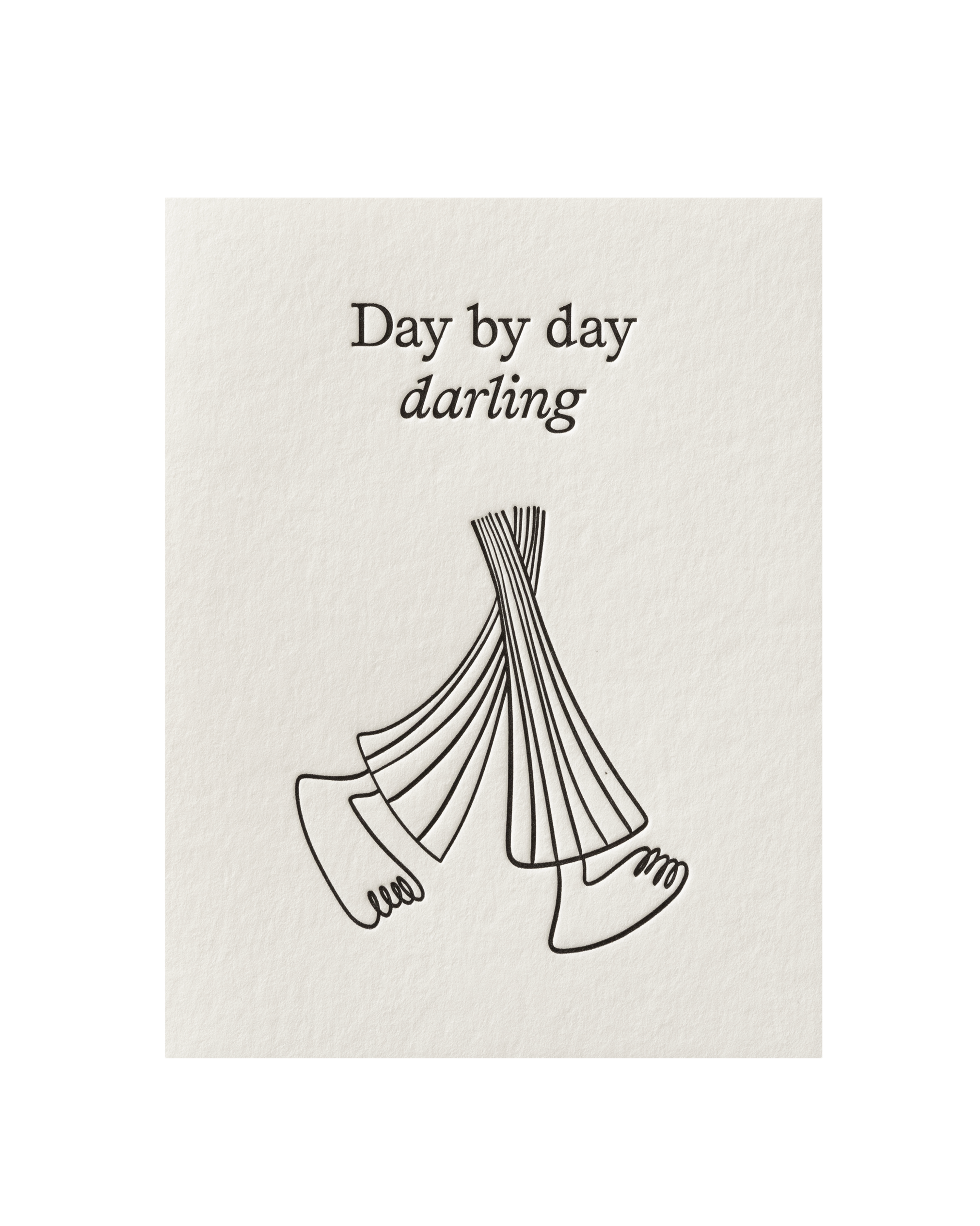 Front view of greeting card