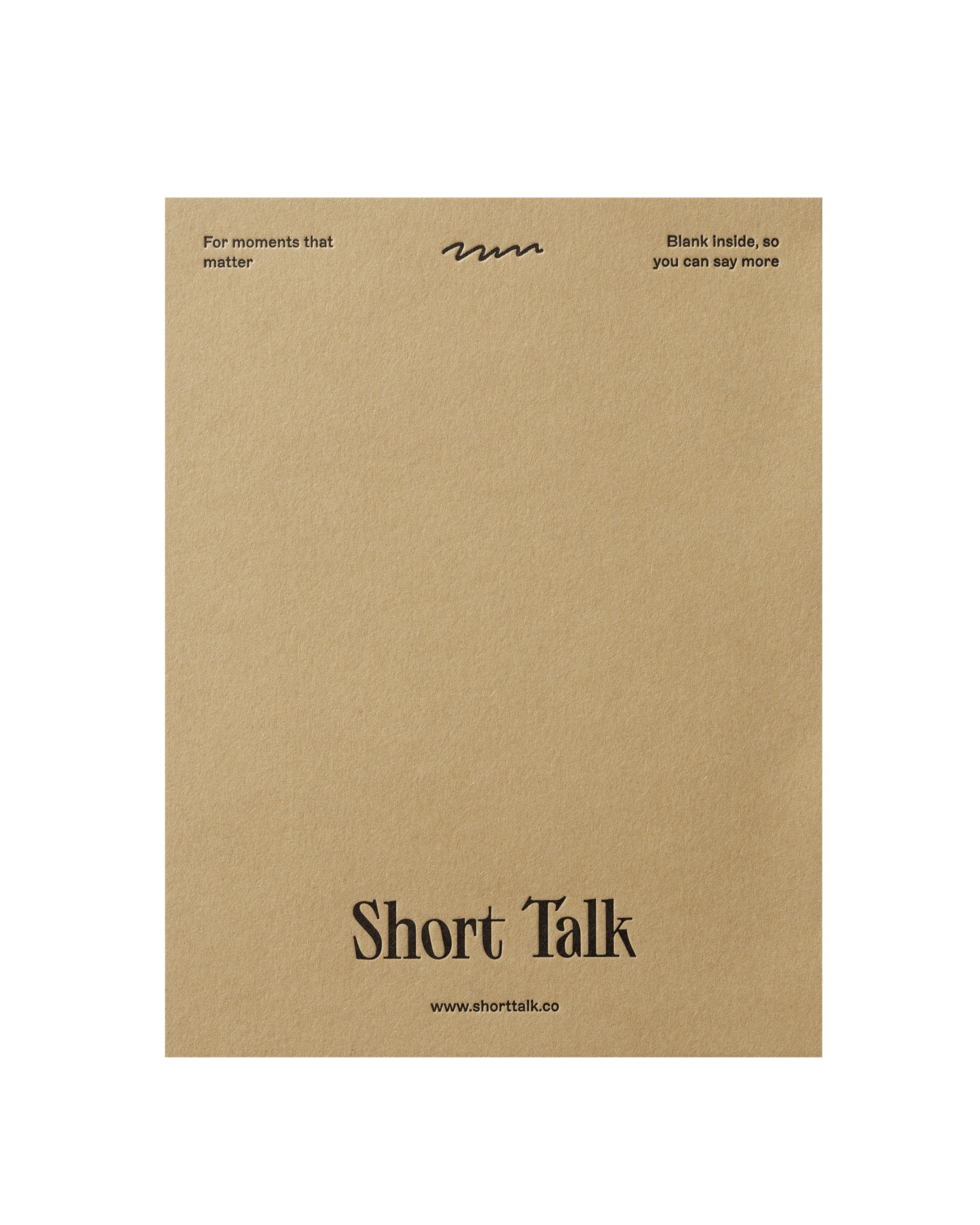 Back view of greeting card