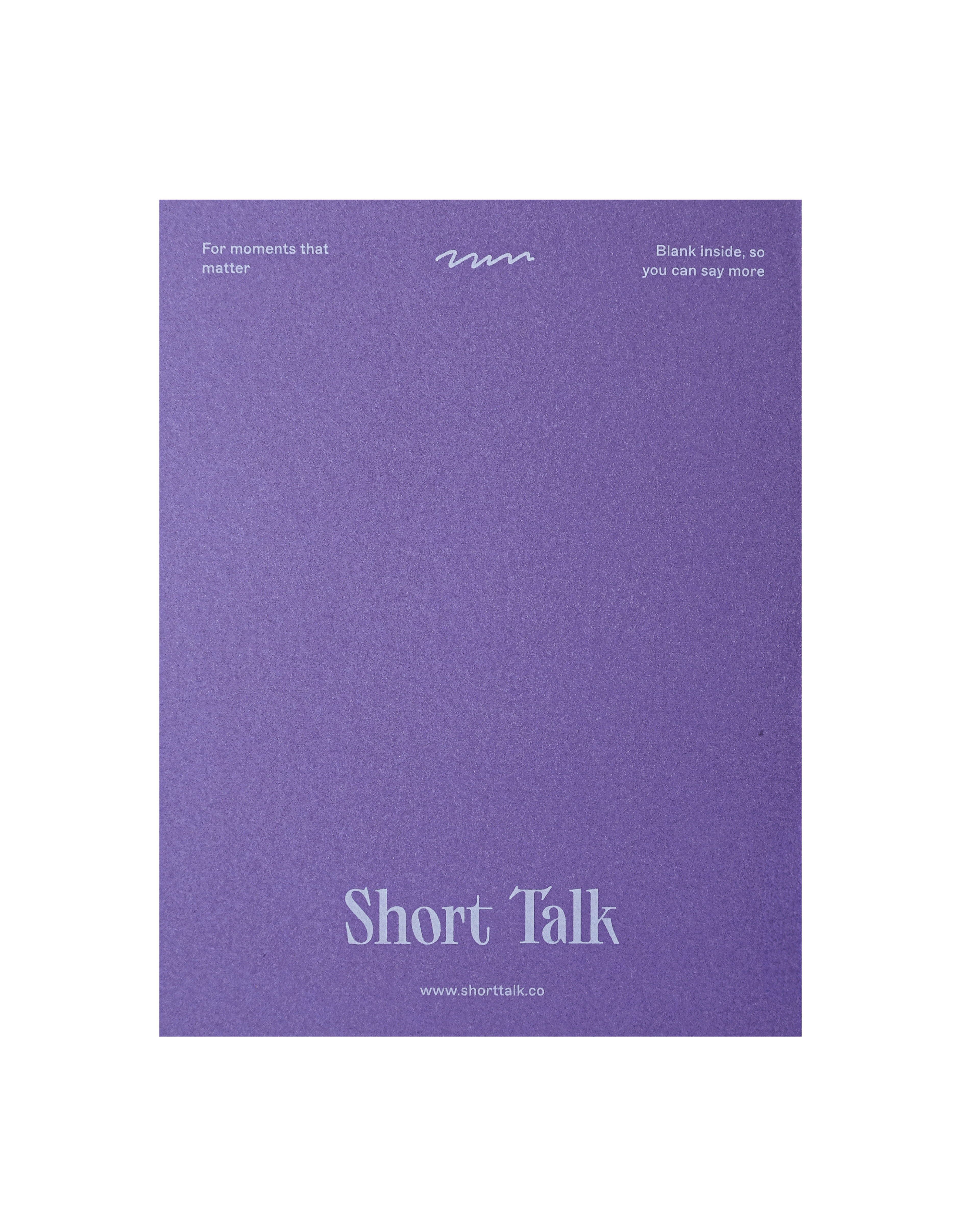 Back of greeting card