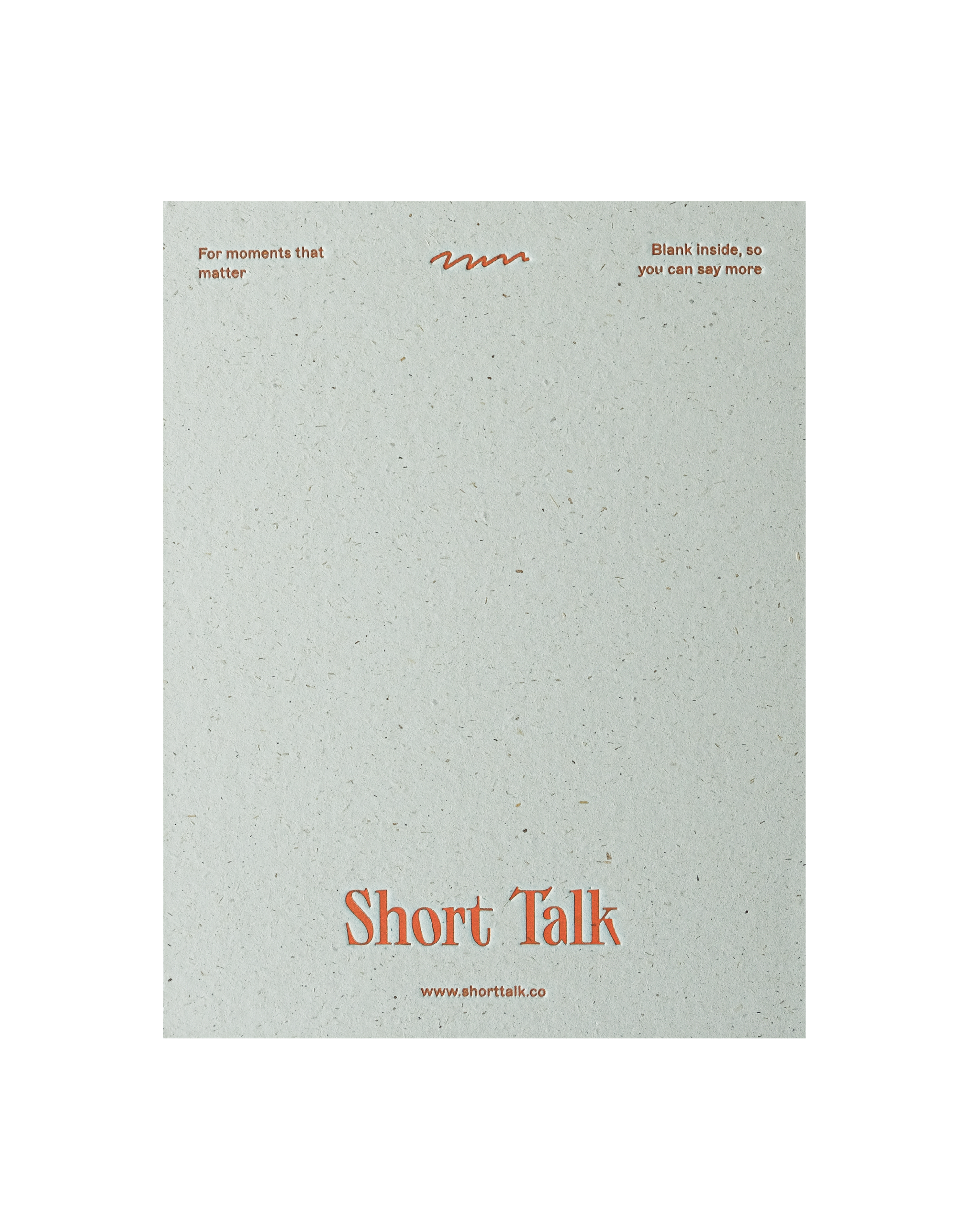 Back of greeting card