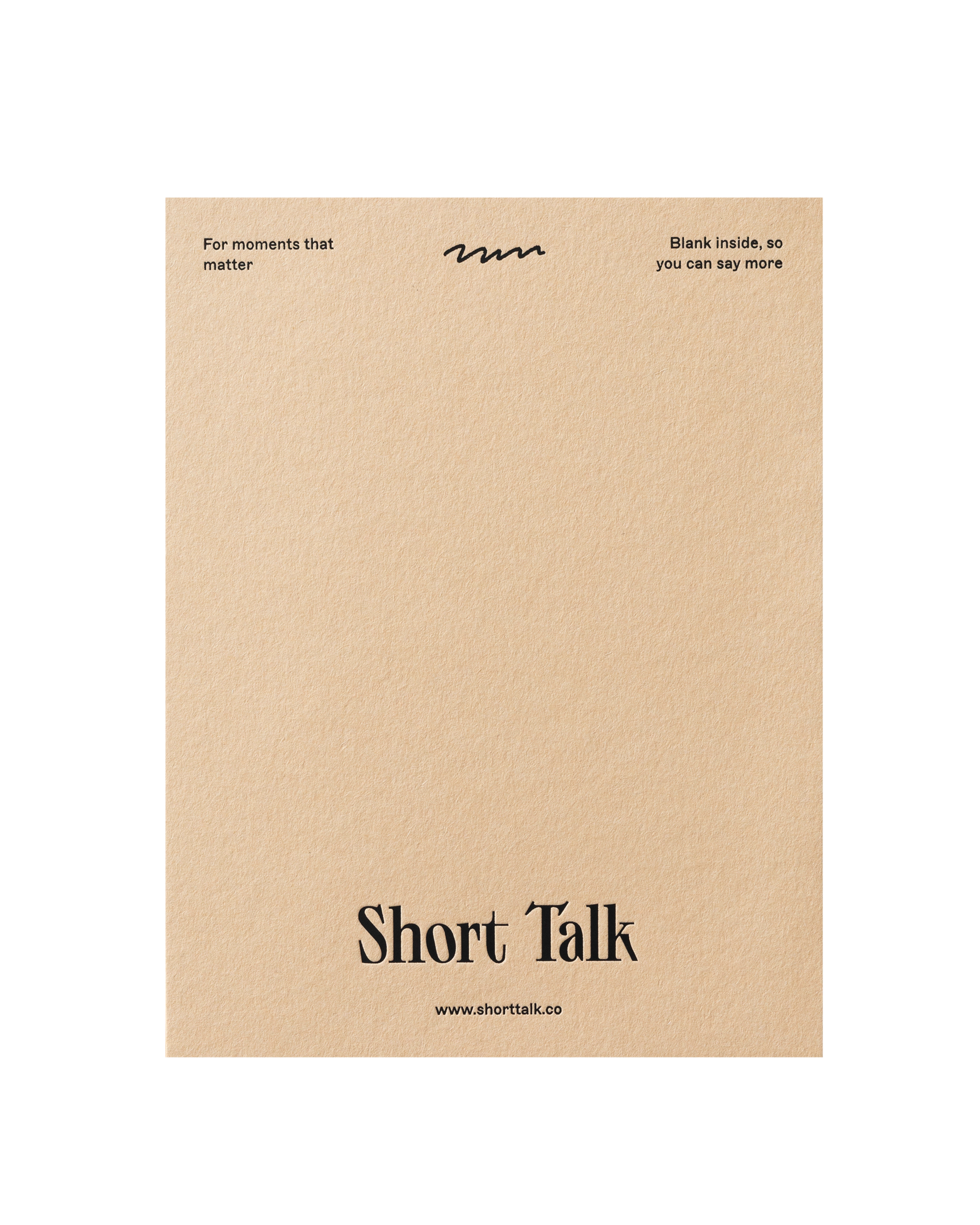 Back view of greeting card