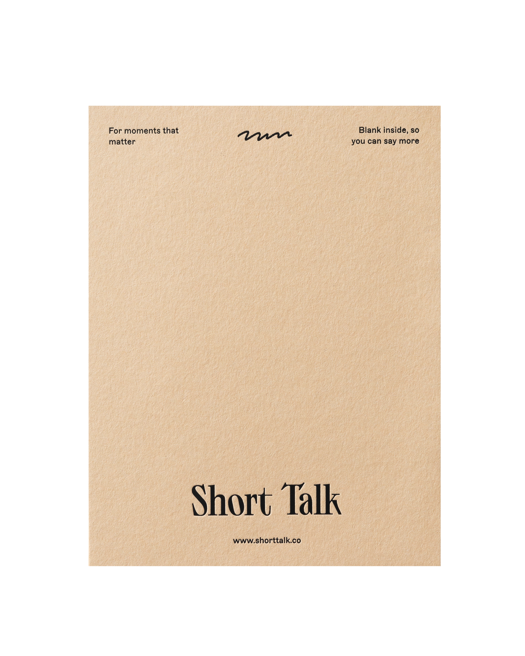 Back view of greeting card