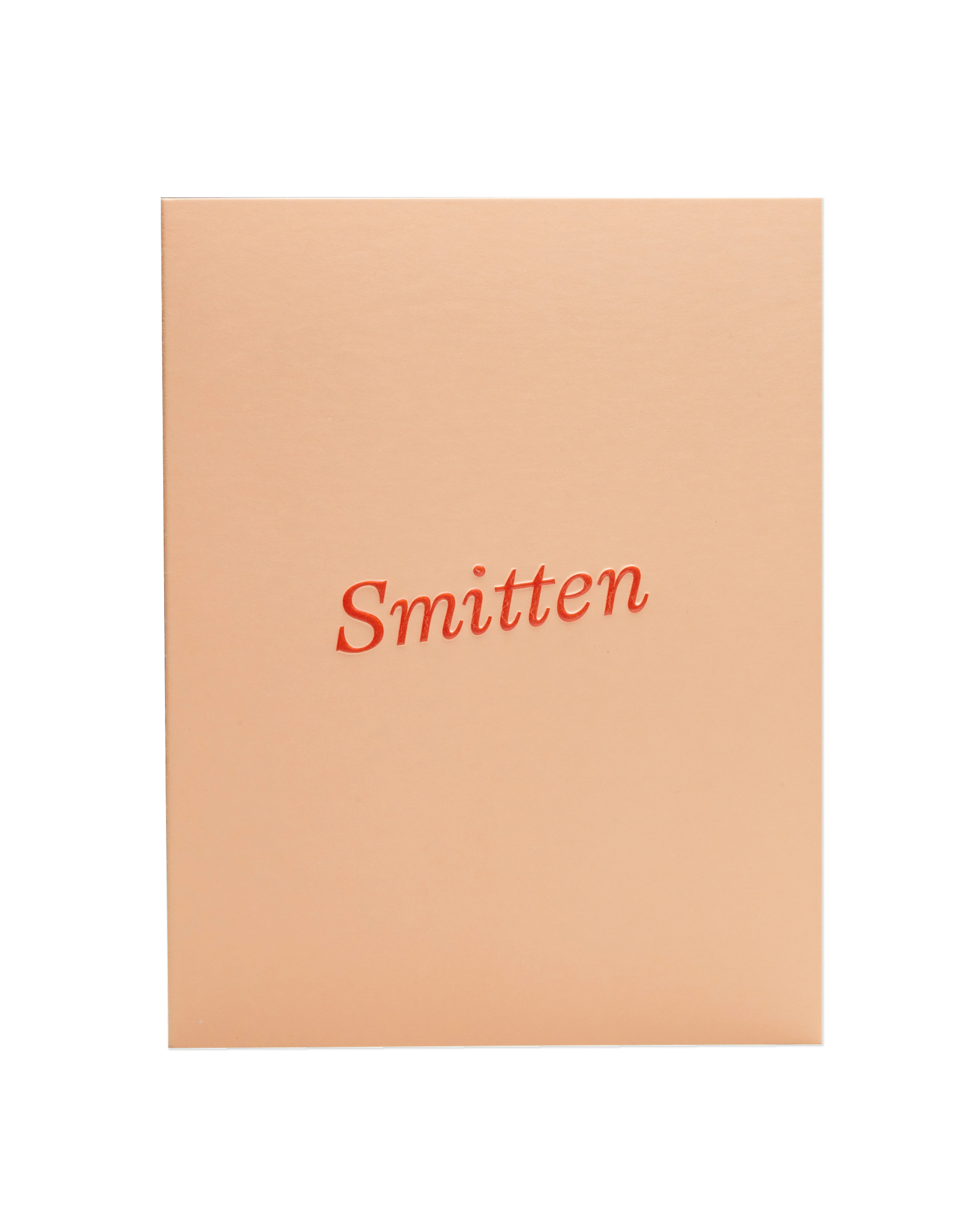 The front of the 'Smitten' card