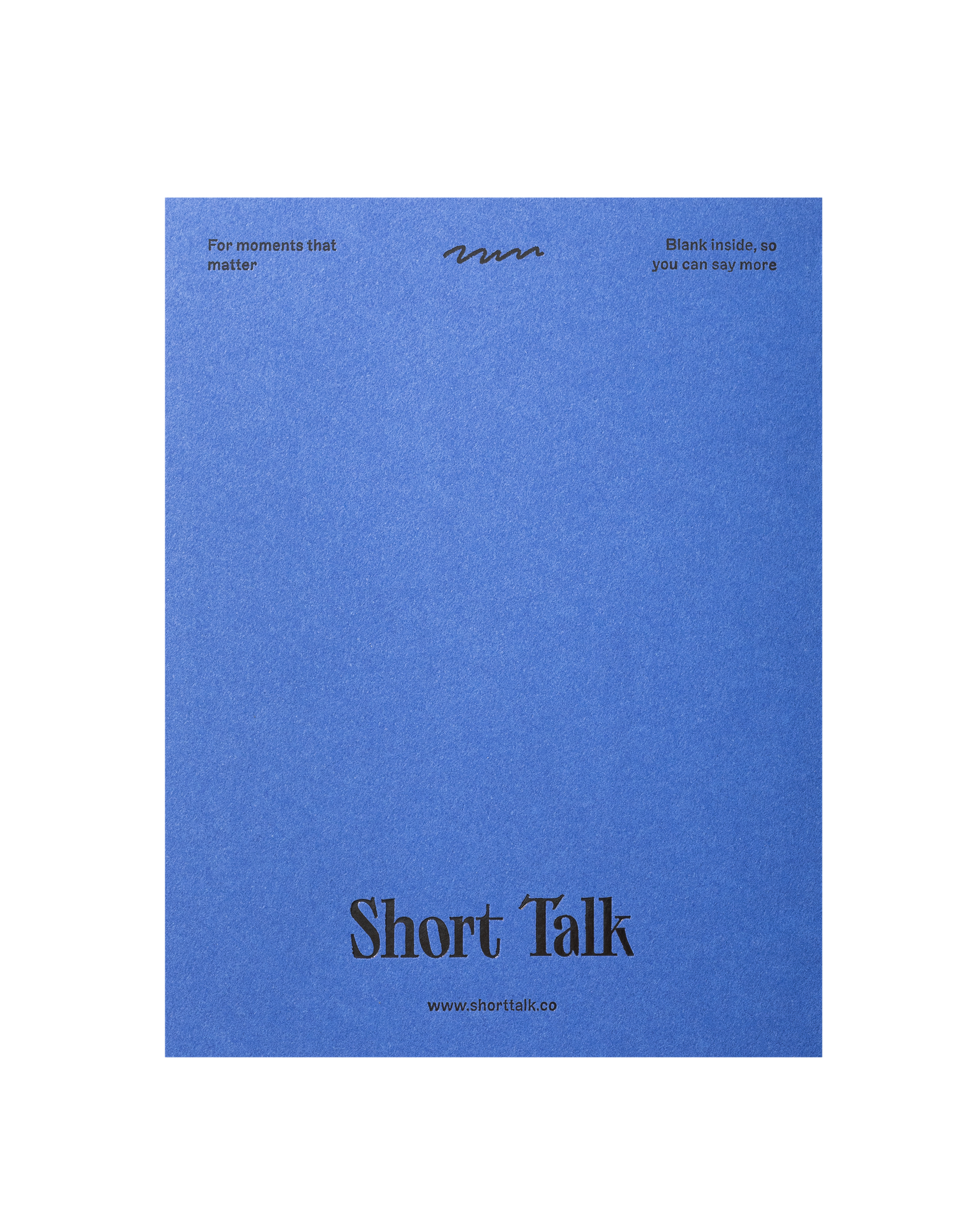 Back view of greeting card