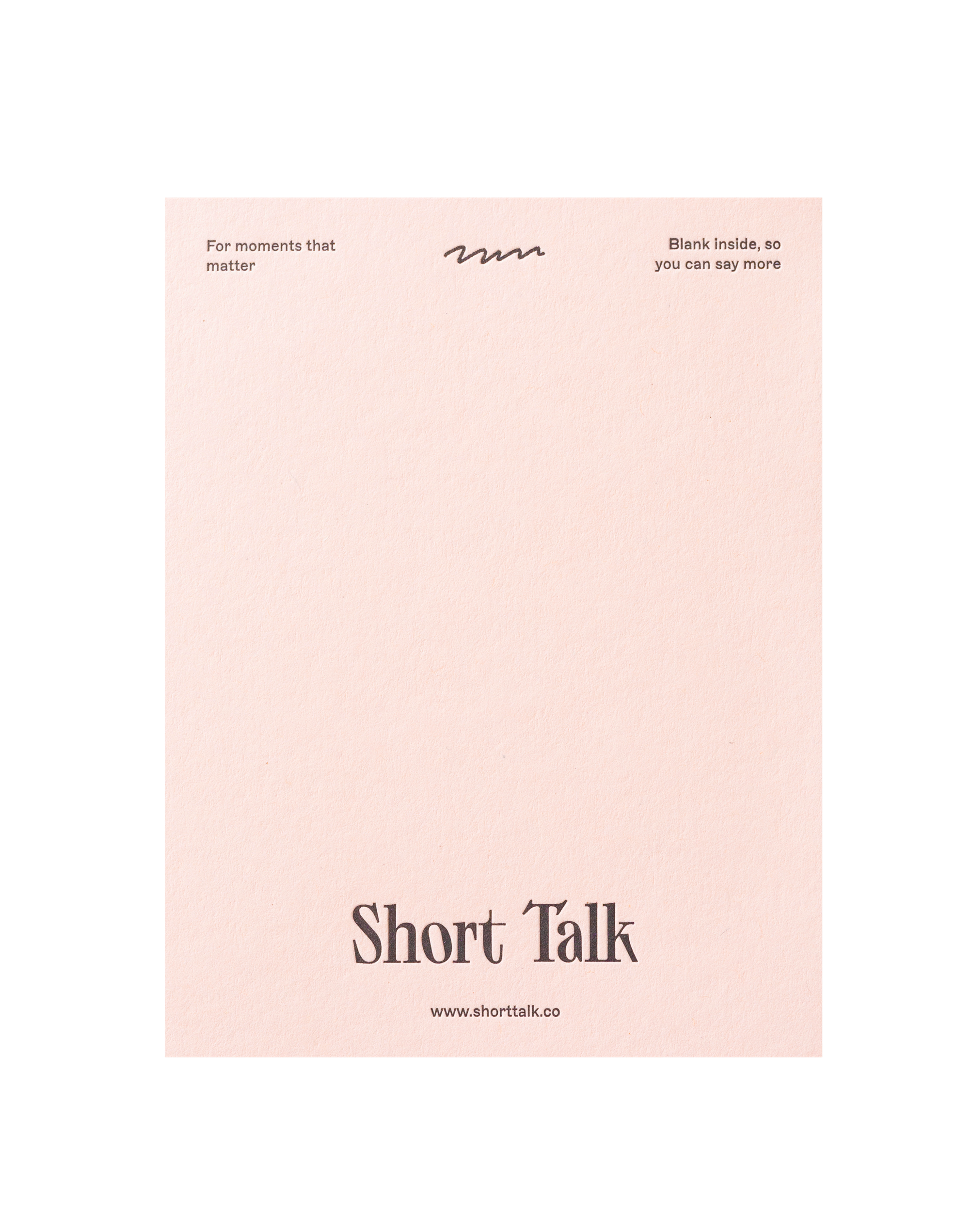 Back view of greeting card