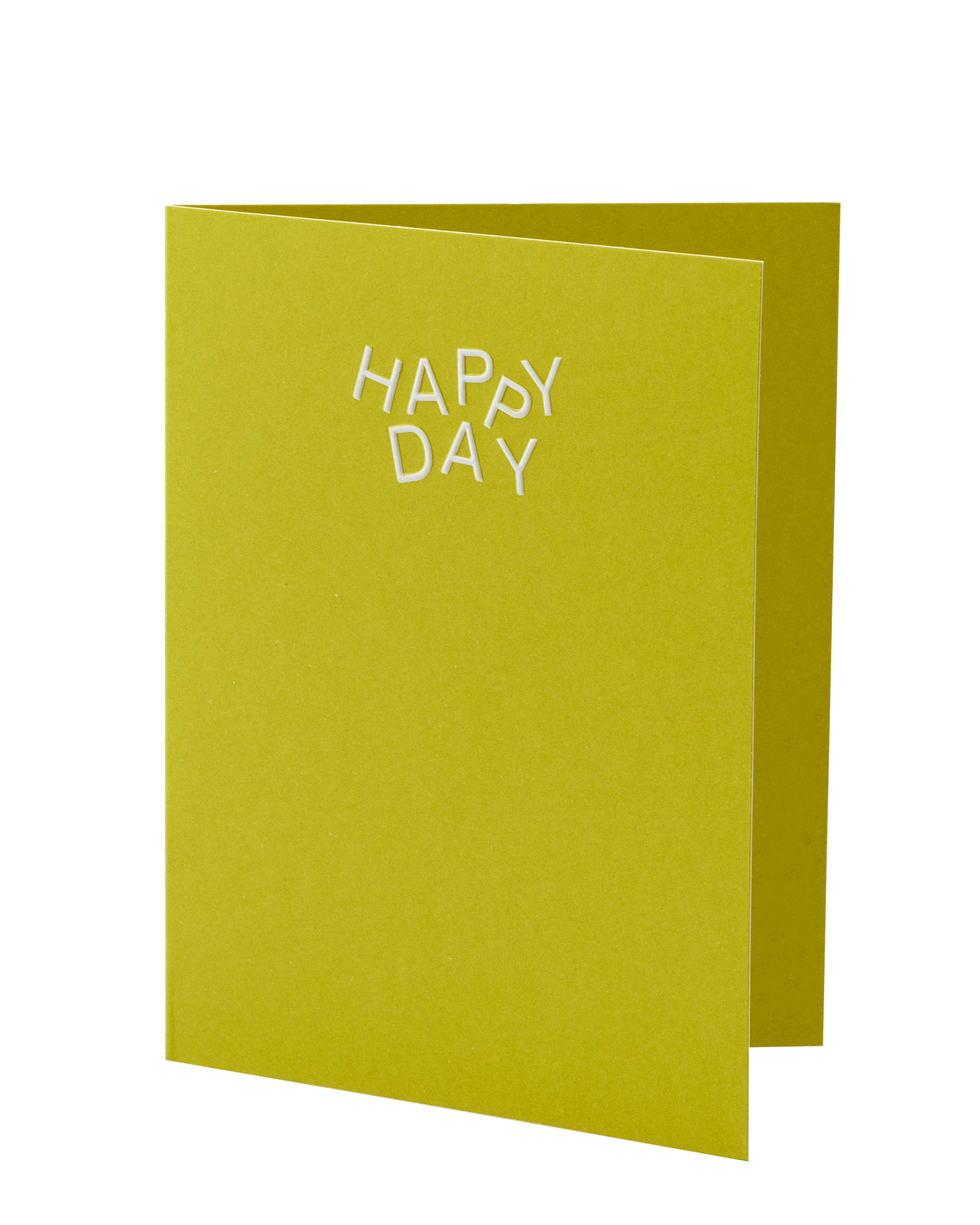 The 'Happy Day' card slightly opened